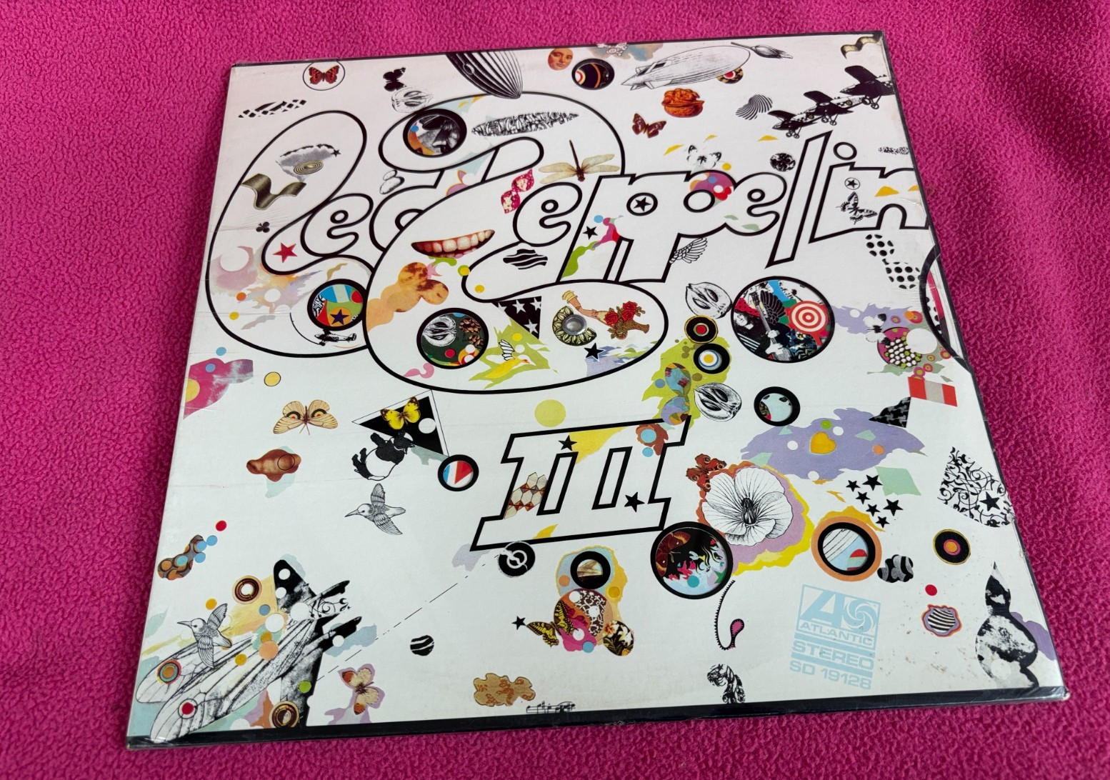 NEW vintage STILL SEALED record LED ZEPPELIN III hype sticker SD 19128 wheel