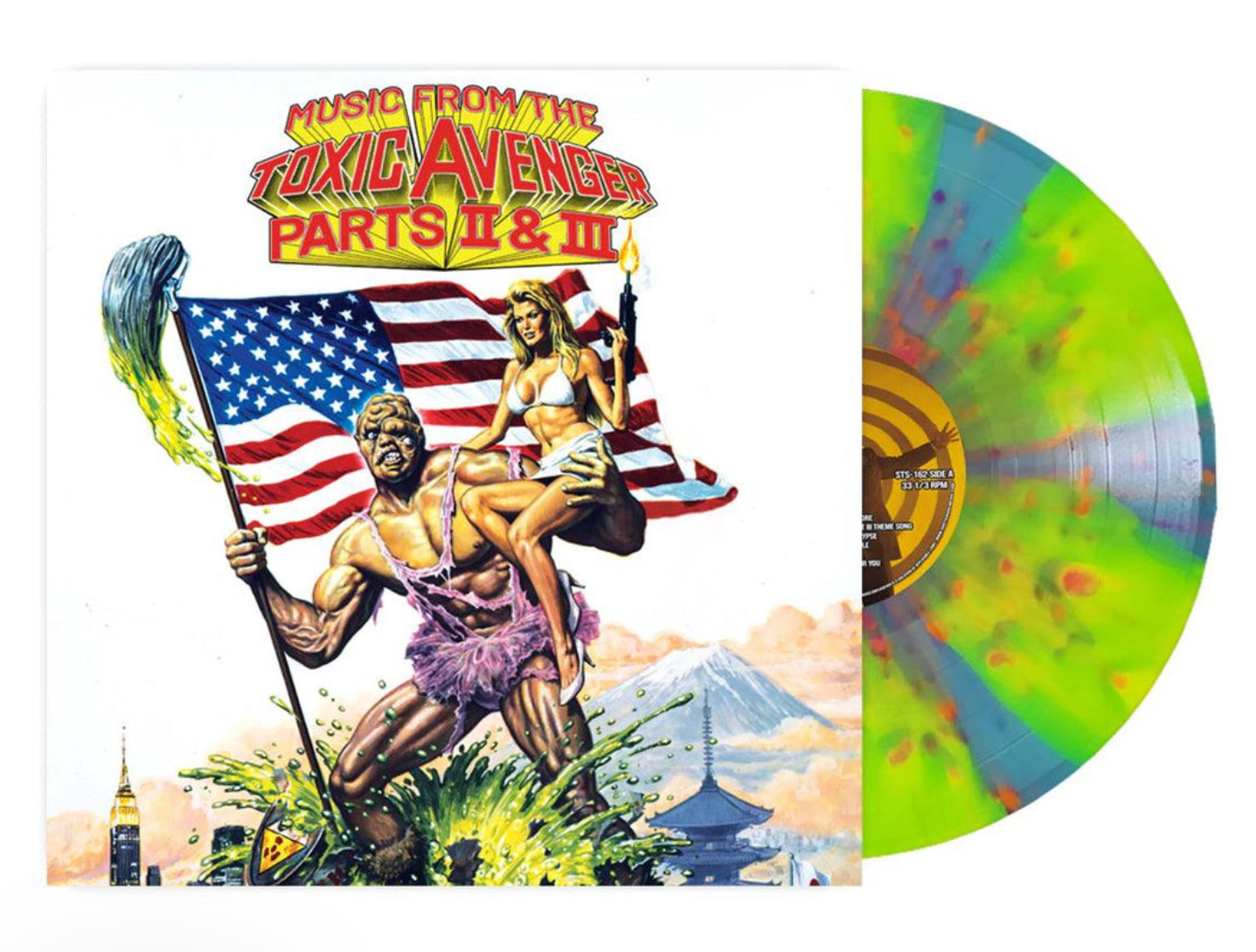 MUSIC FROM THE TOXIC AVENGER PARTS II & III Soundtrack LP “Toxic Shock” Vinyl