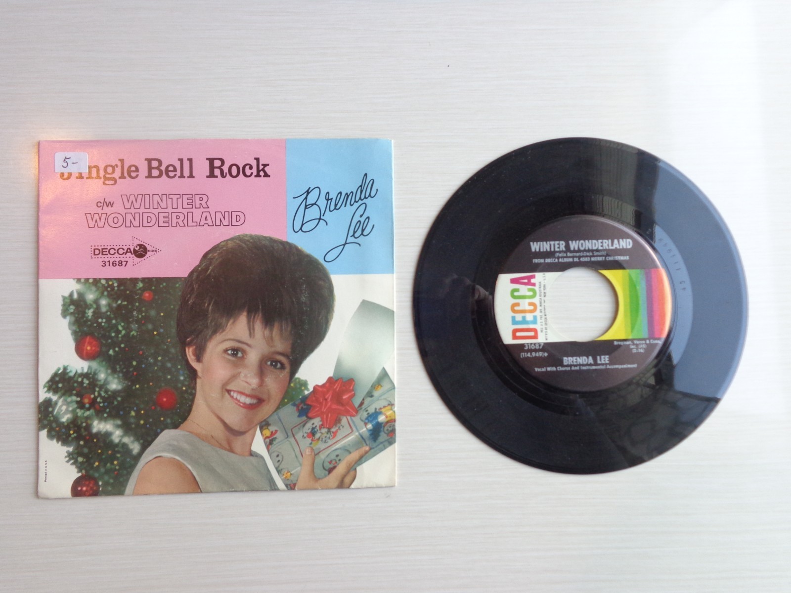 Brenda Lee – Jingle Bell Rock/Winter Wonderland with Picture Sleeve