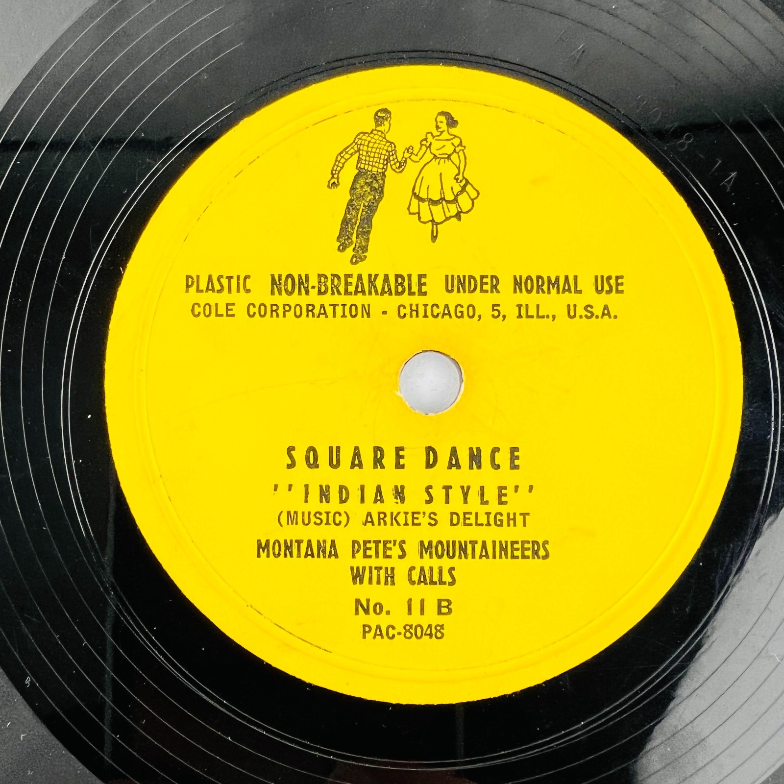 Montana Pete – Square Dancing With Calls 78RPM Single Record 3x 10″ Vinyl 78 RPM