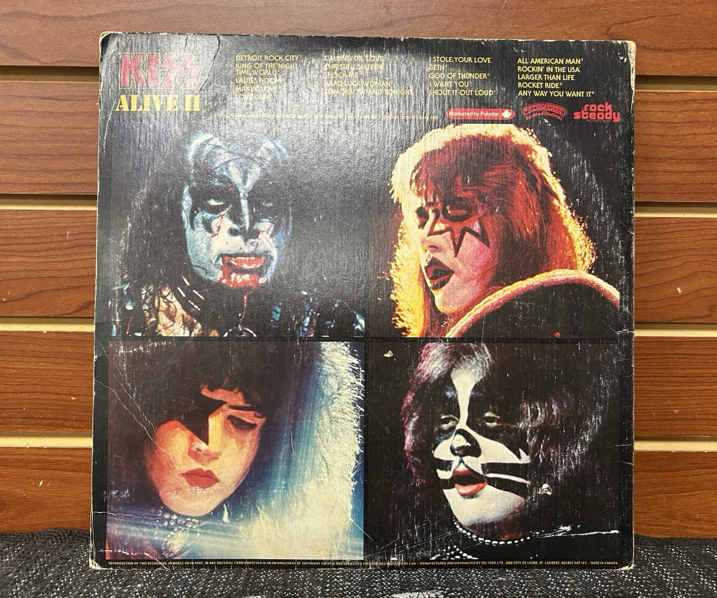 Alive II 2xLP by Kiss vinyl 1977 VG NBLP7076-2 Casablanca Records