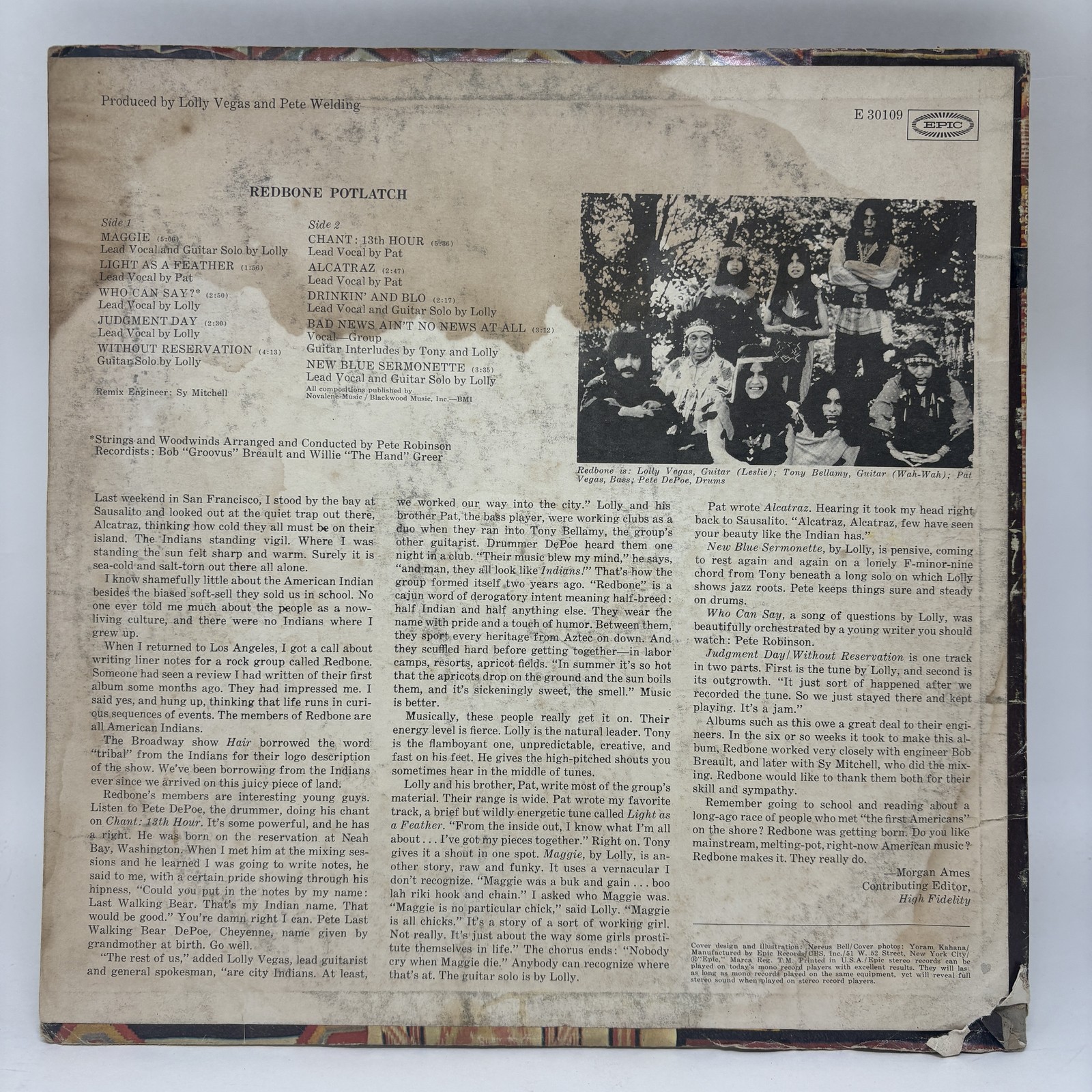 Redbone – Potlatch Good Plus (G+)/Good Plus (G+)