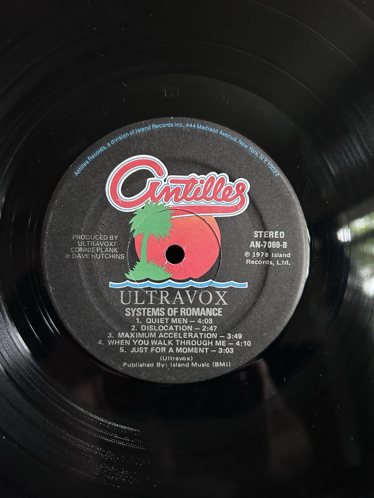 Ultravox Systems Of Romance Import Vinyl LP First Press 1978 Antilles Recs VG+