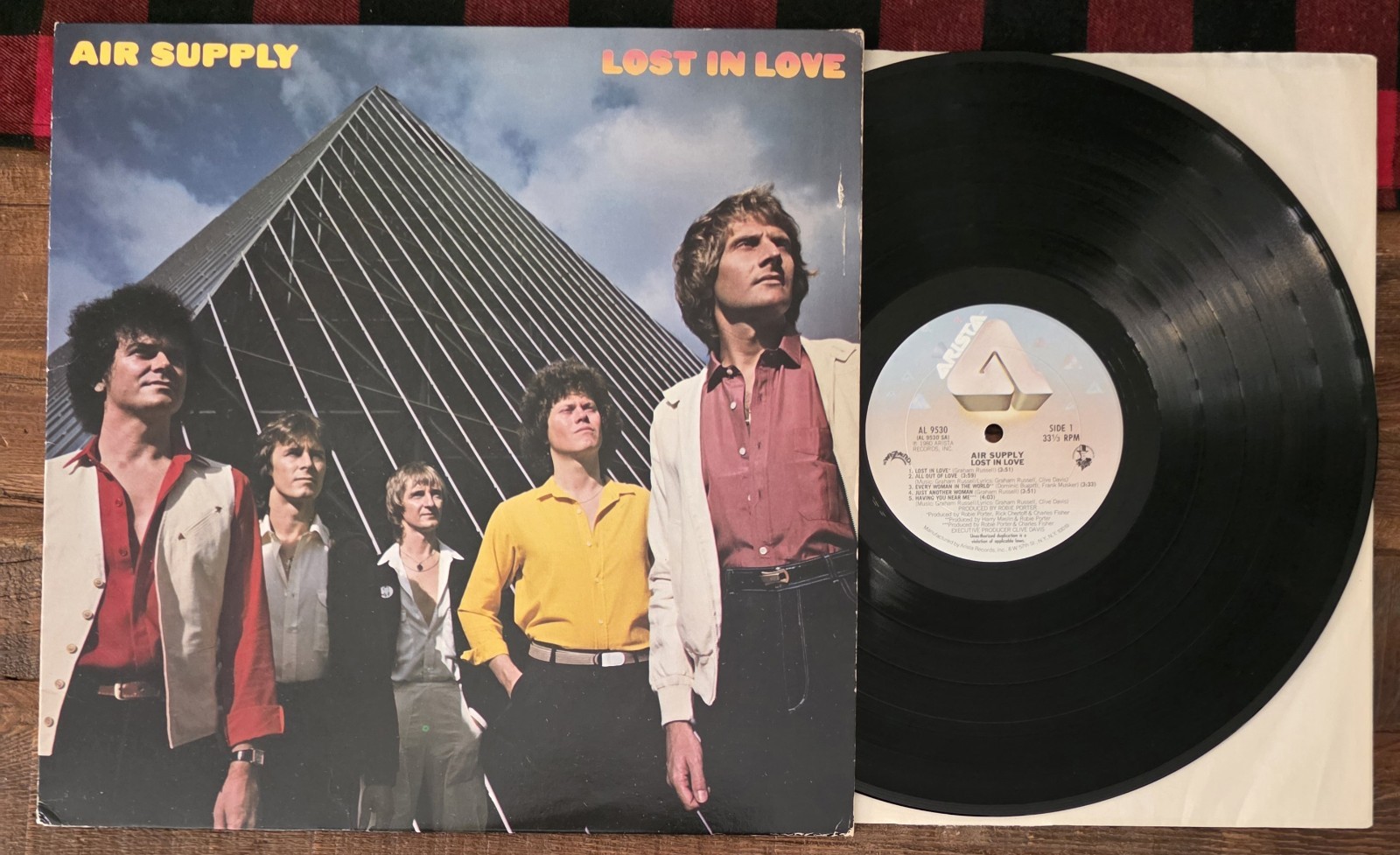 Air Supply.Lost in Love 1980 Arista AL 9530 Vinyl LP Vintage Record All Out Of