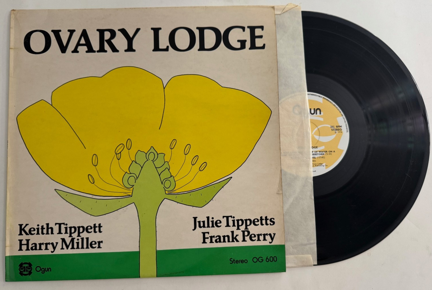 Ovary Lodge Self Titled LP – Ogun OG 600 Psych Rock Tippett Miller Perry NM