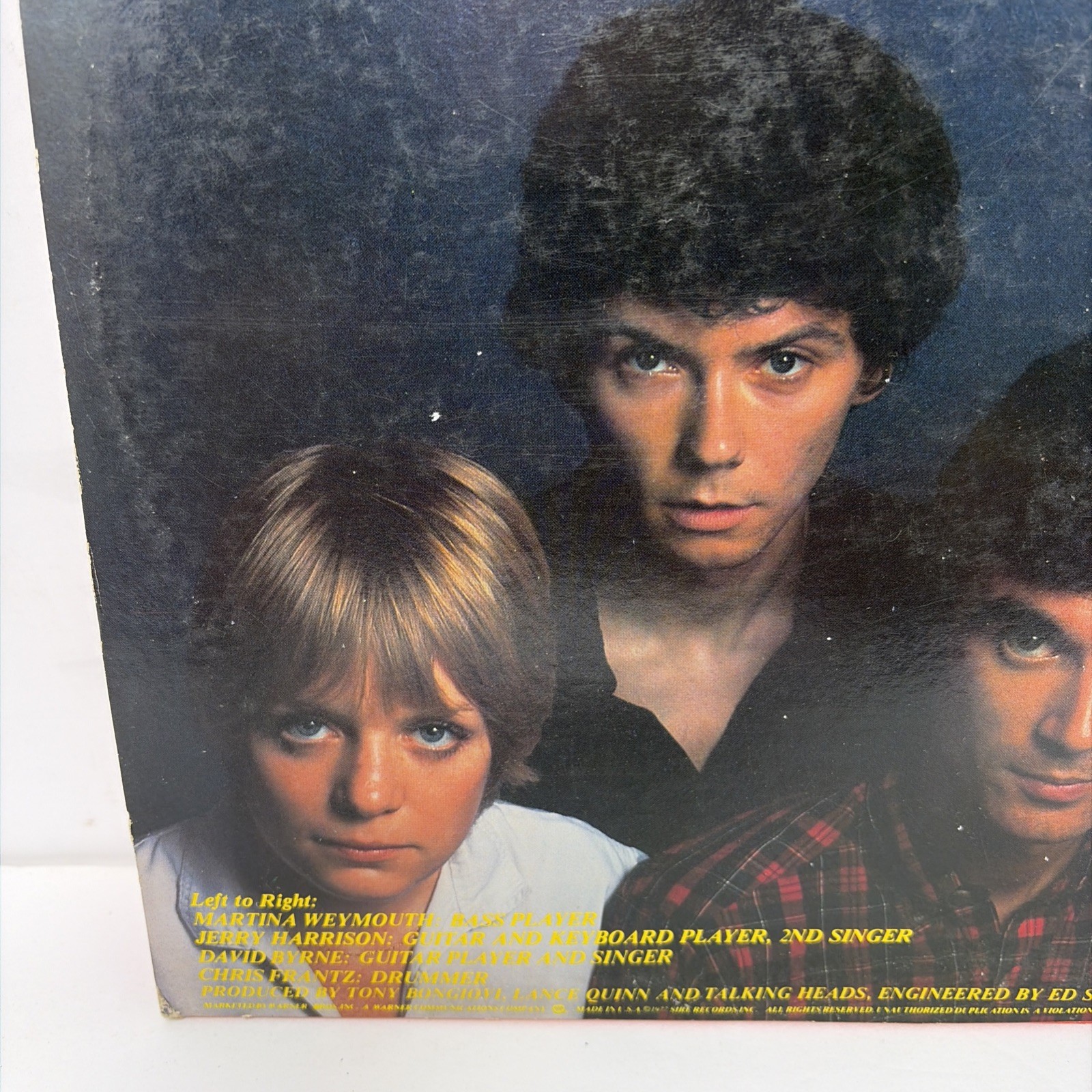 TALKING HEADS 77 SIRE LP,SR 6036 EX Vinyl Record – 1977
