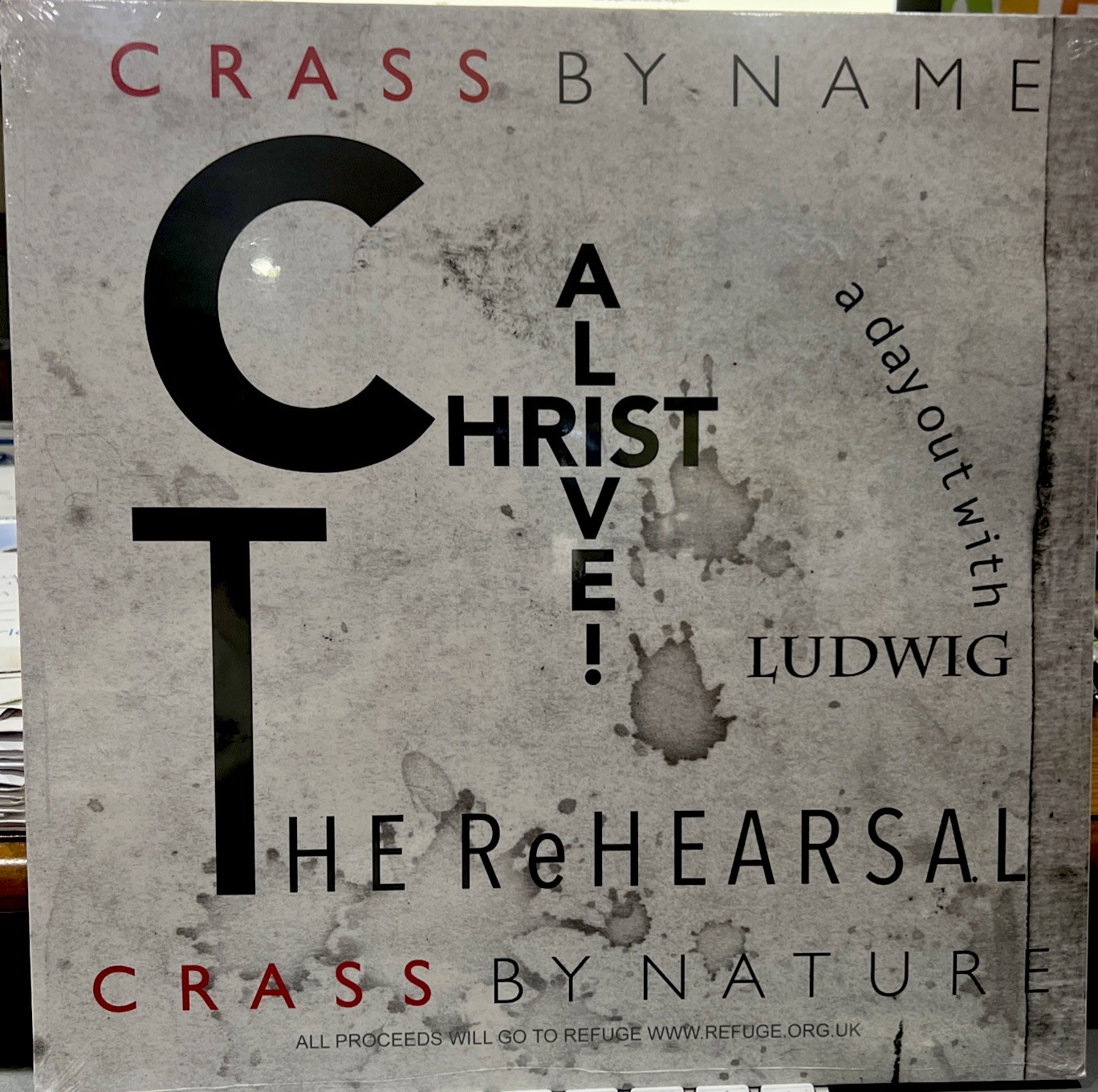 Crass – Christ Alive! – The Rehearsal Ltd /Ed Rsd 2021 Mint sealed