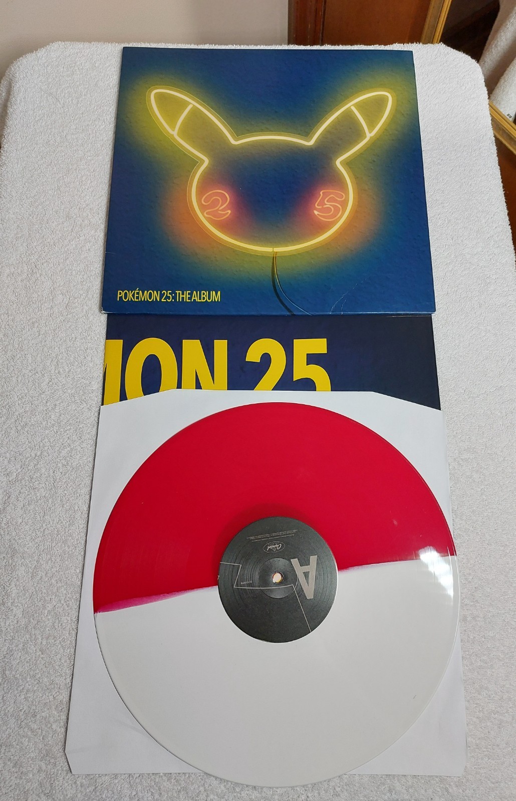 Pokemon 25: The Album Red White Poke Ball Vinyl