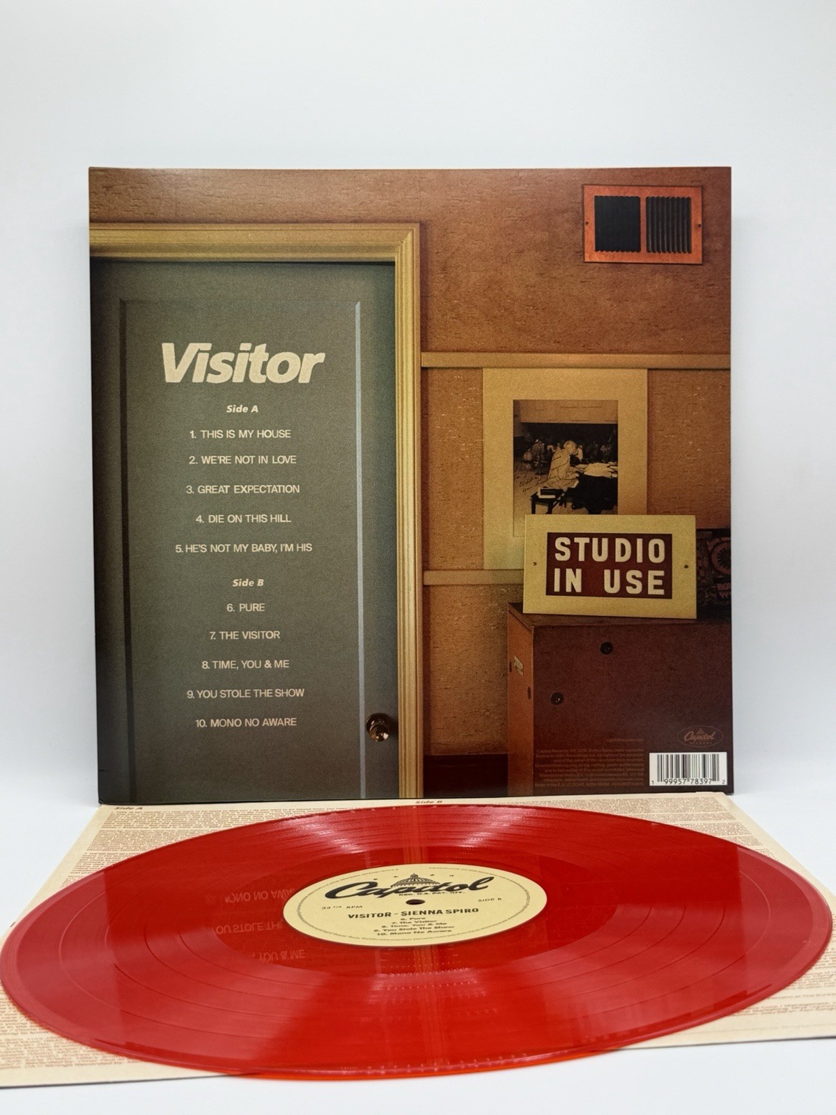 NEW Sienna Spiro SIGNED Visitor Red Vinyl Alt Cover AUTOGRAPHED Jacket Record LP
