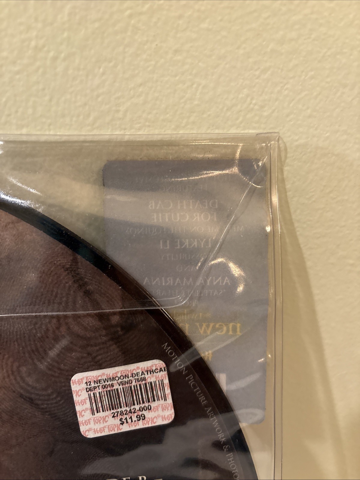 Twilight Saga New Moon Soundtrack Picture Vinyl Hot Topic Exclusive New/Sealed