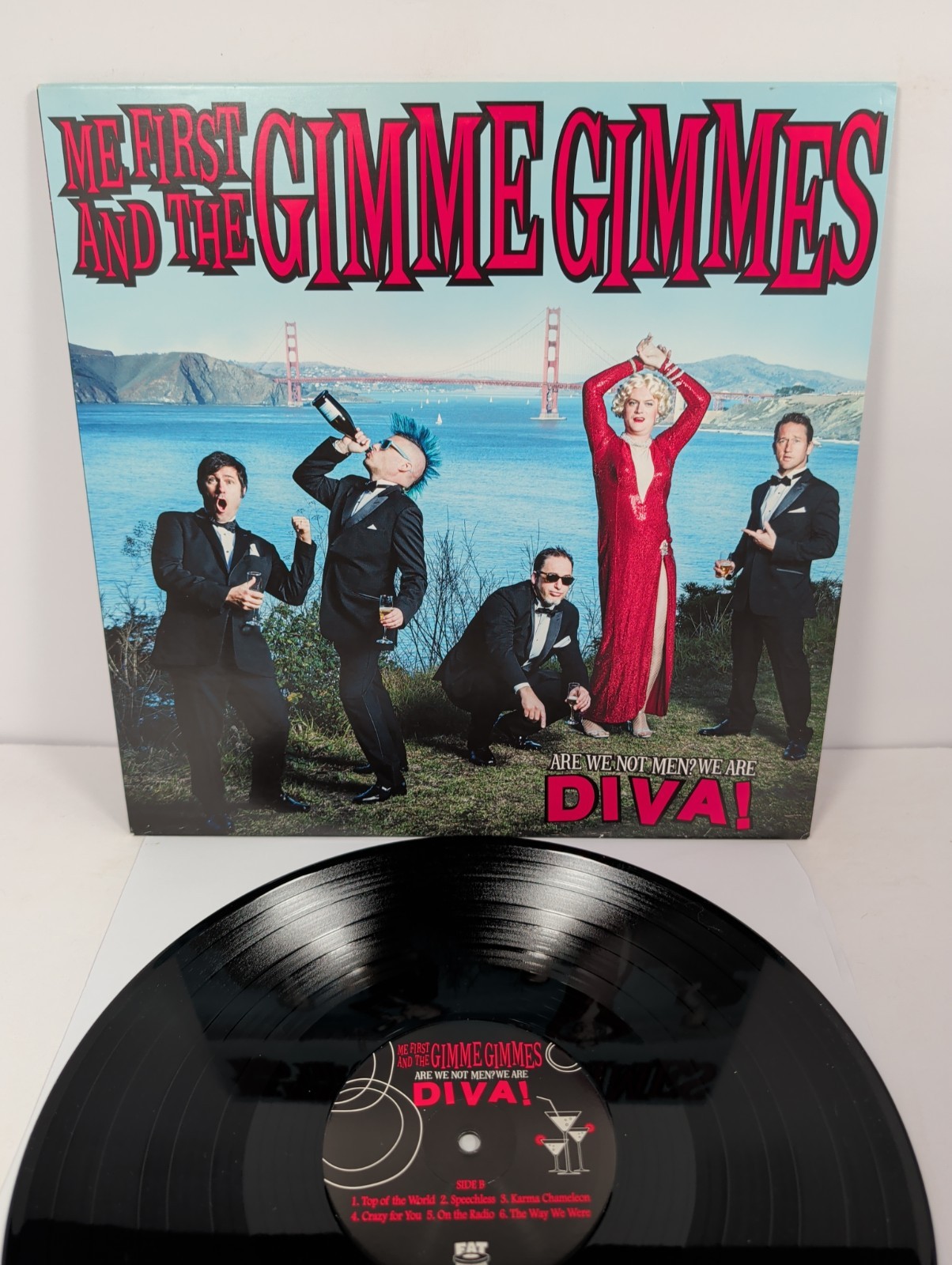 ME FIRST and The GIMME GIMMES we are not men, we are DIVA Lp Record , nofx