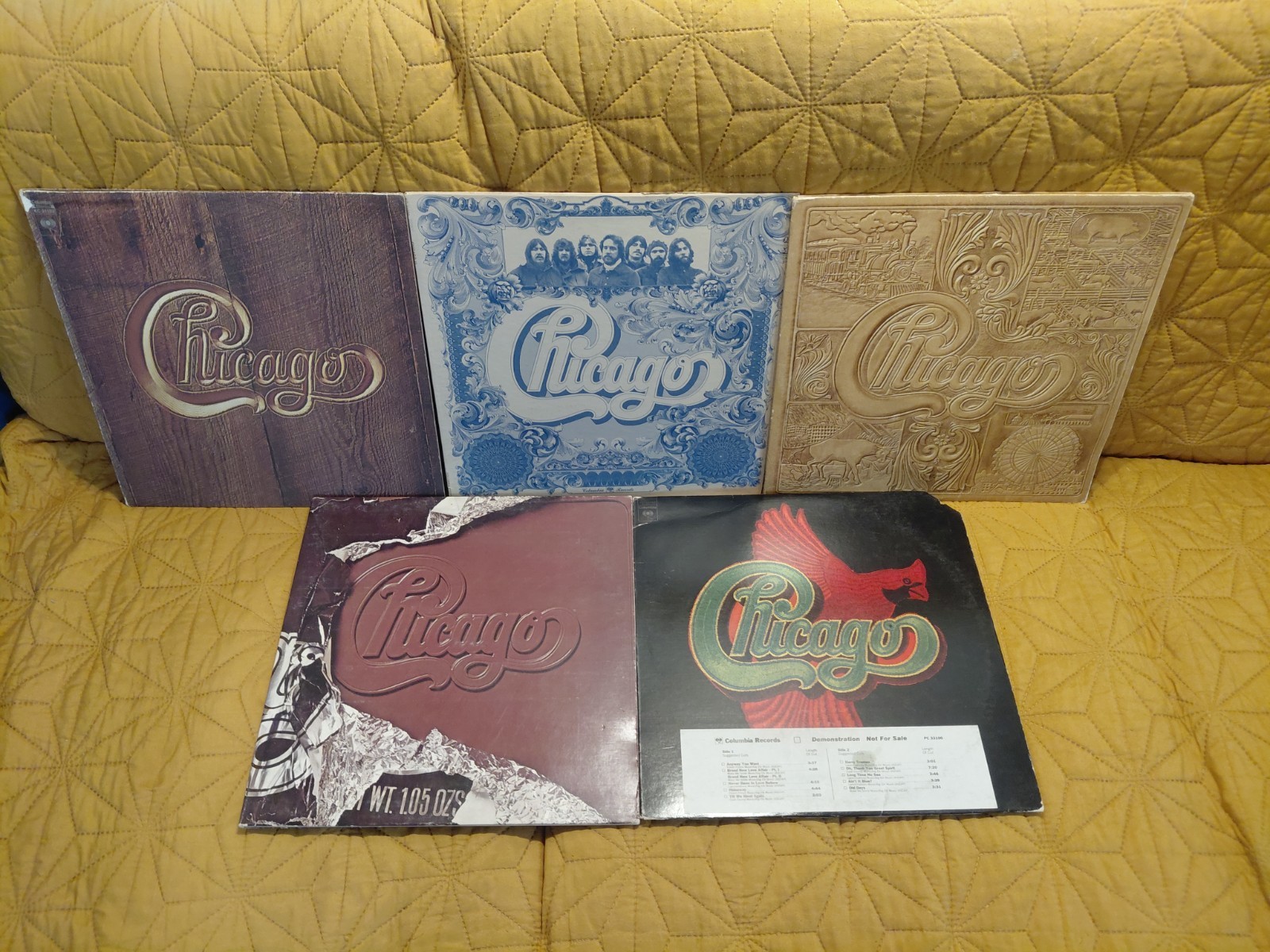 Chicago 5 vinyl LP lot – V – VI – VII – VIII – X Albums
