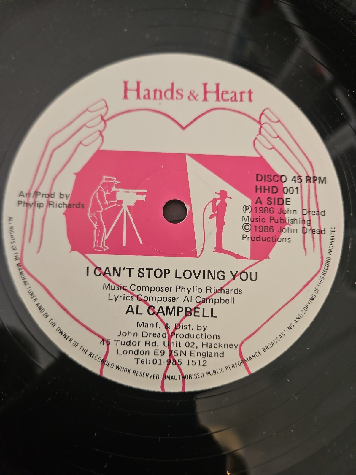 AL CAMPBELL. I CANT STOP LOVING YOU (1986 1ST PRESS) 12″ EX+ CONDITION
