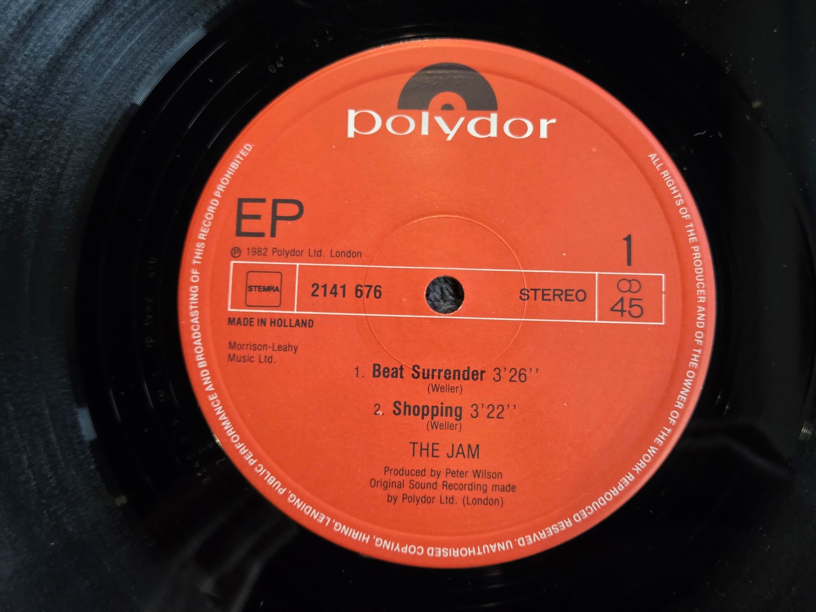 JAM BEAT SURRENDER IMPORT NETHERLANDS PAUL WELLER