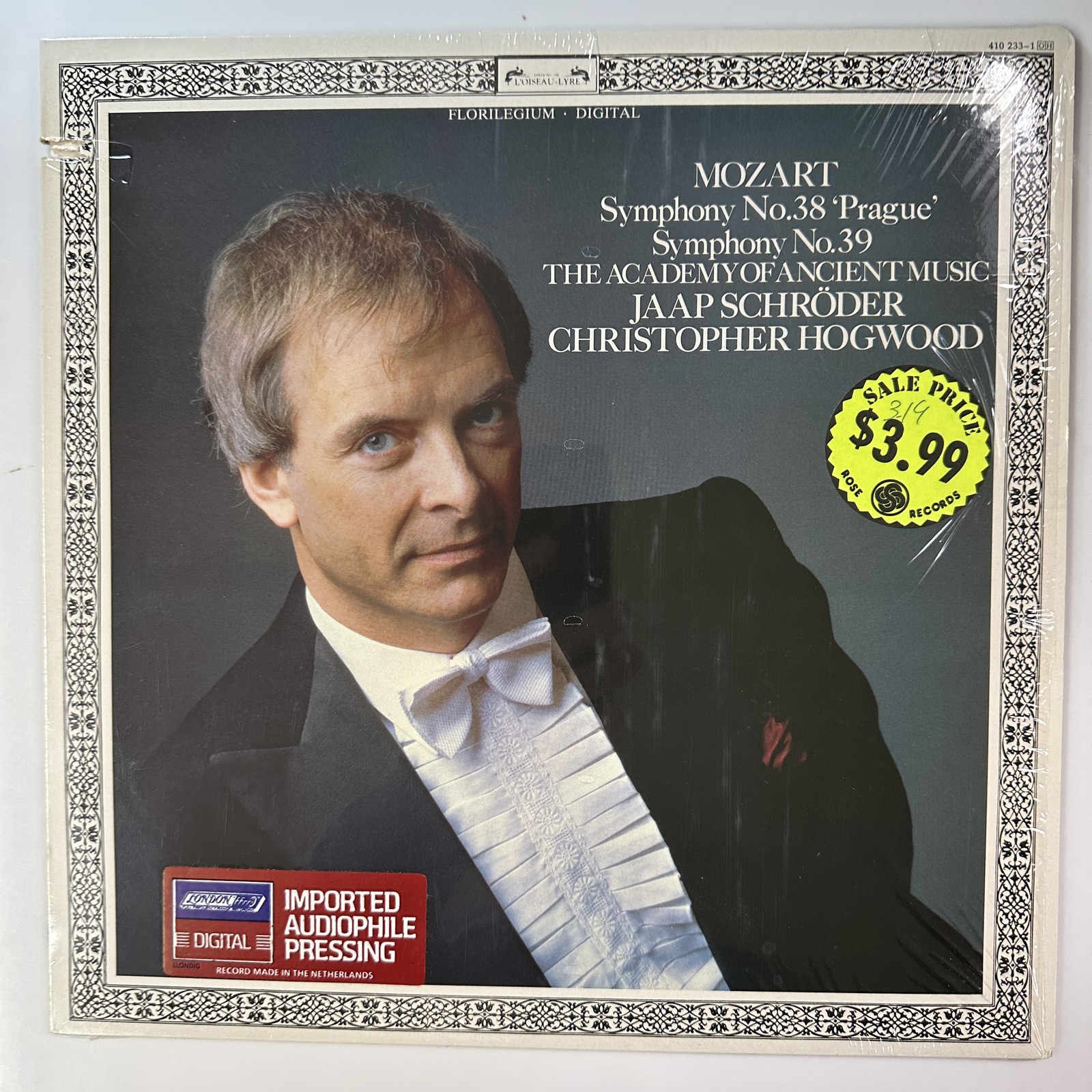 Symphony No 38 Prague Symphony No 39 LP Wolfgang Amadeus Mozart
