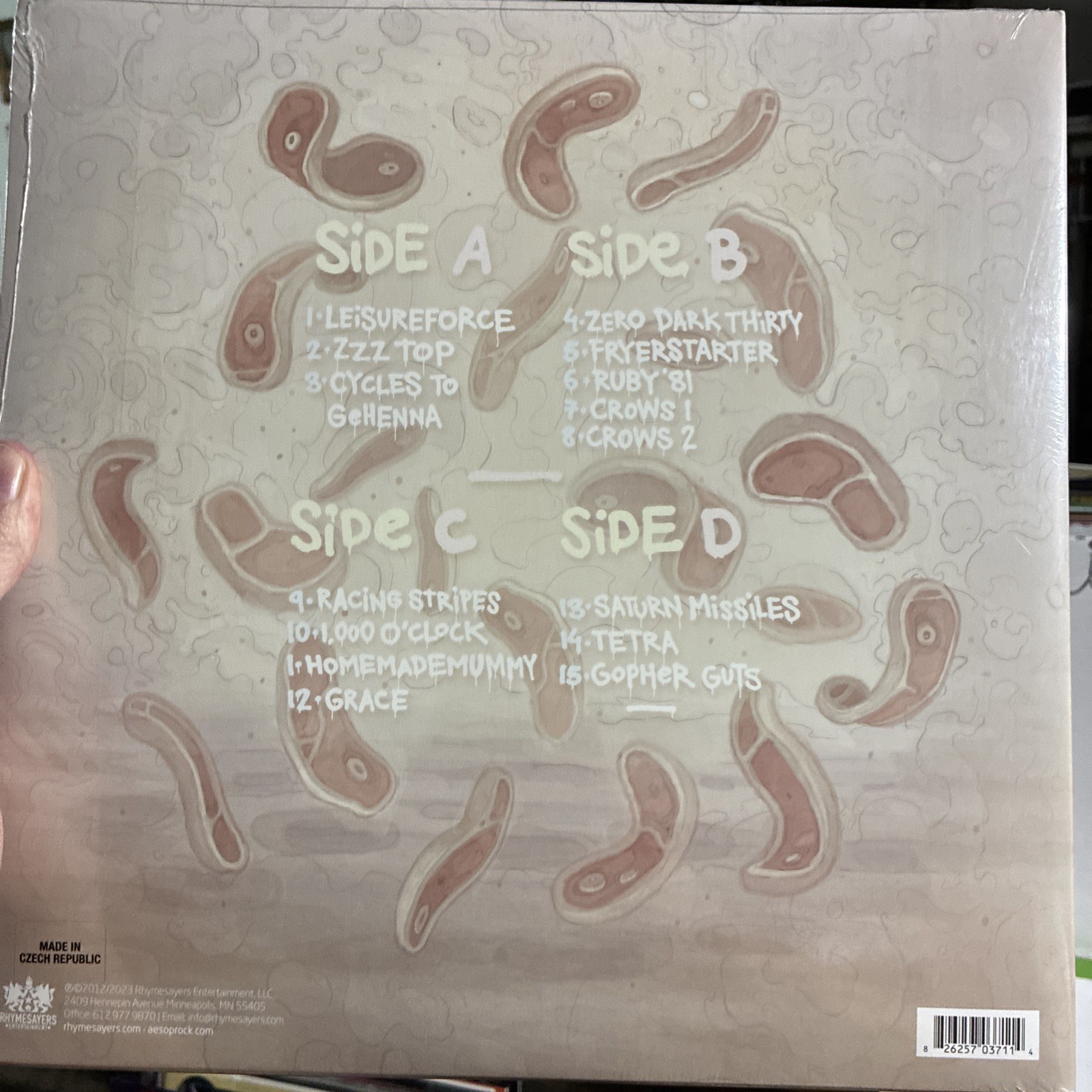 *NEW SEALED-Aesop Rock – Skelethon: 10th Anniversary, CREME & BLACK + CLEAR LP