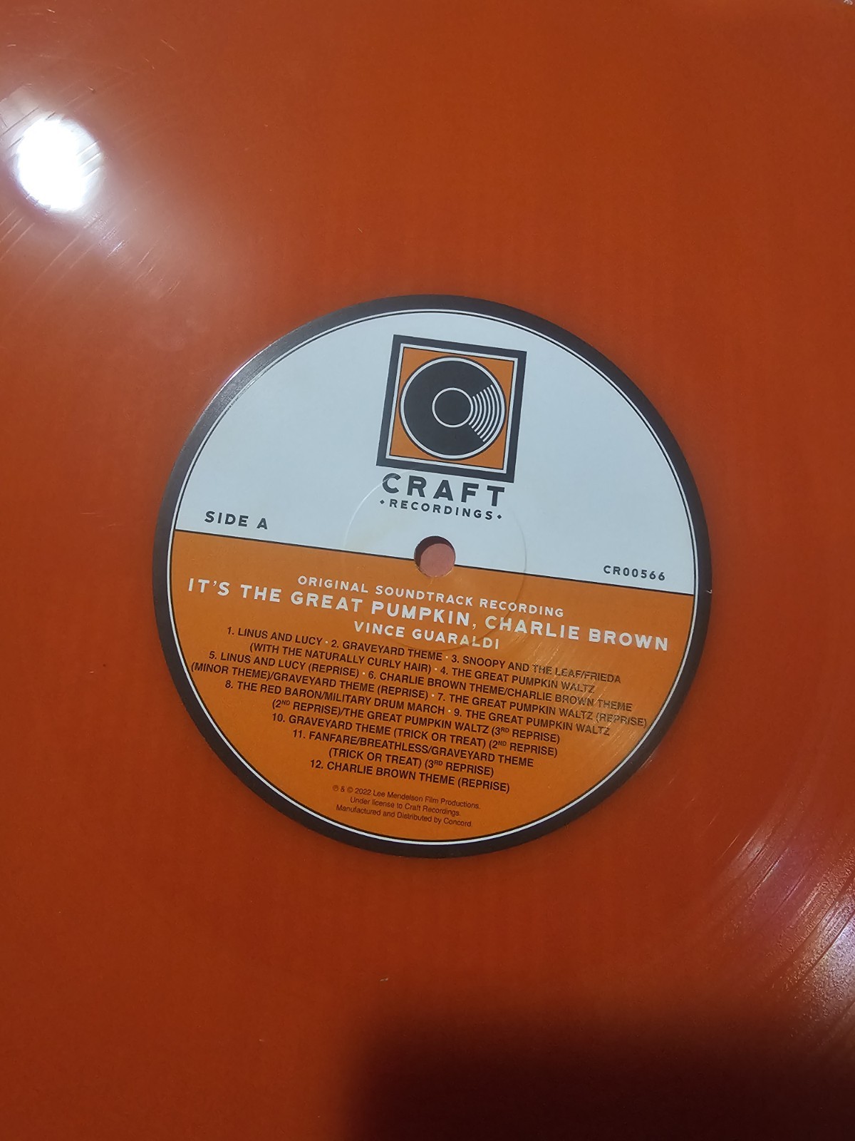 It’s The Great Pumpkin Charlie Brown Orange Shaped Colored Vinyl Vince Guaraldi