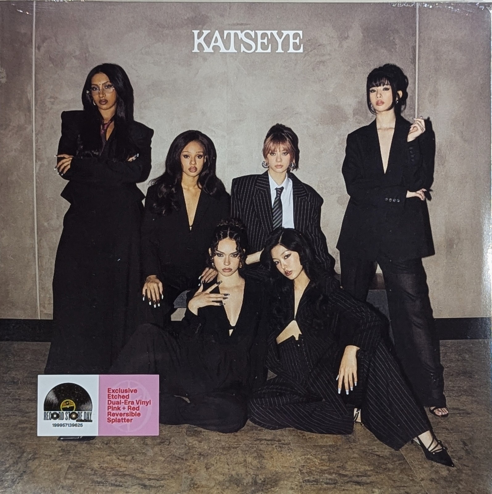 KATSEYE Touch/Gabriela SEALED EP Pink & Red Reversible Splatter Viny lRSD