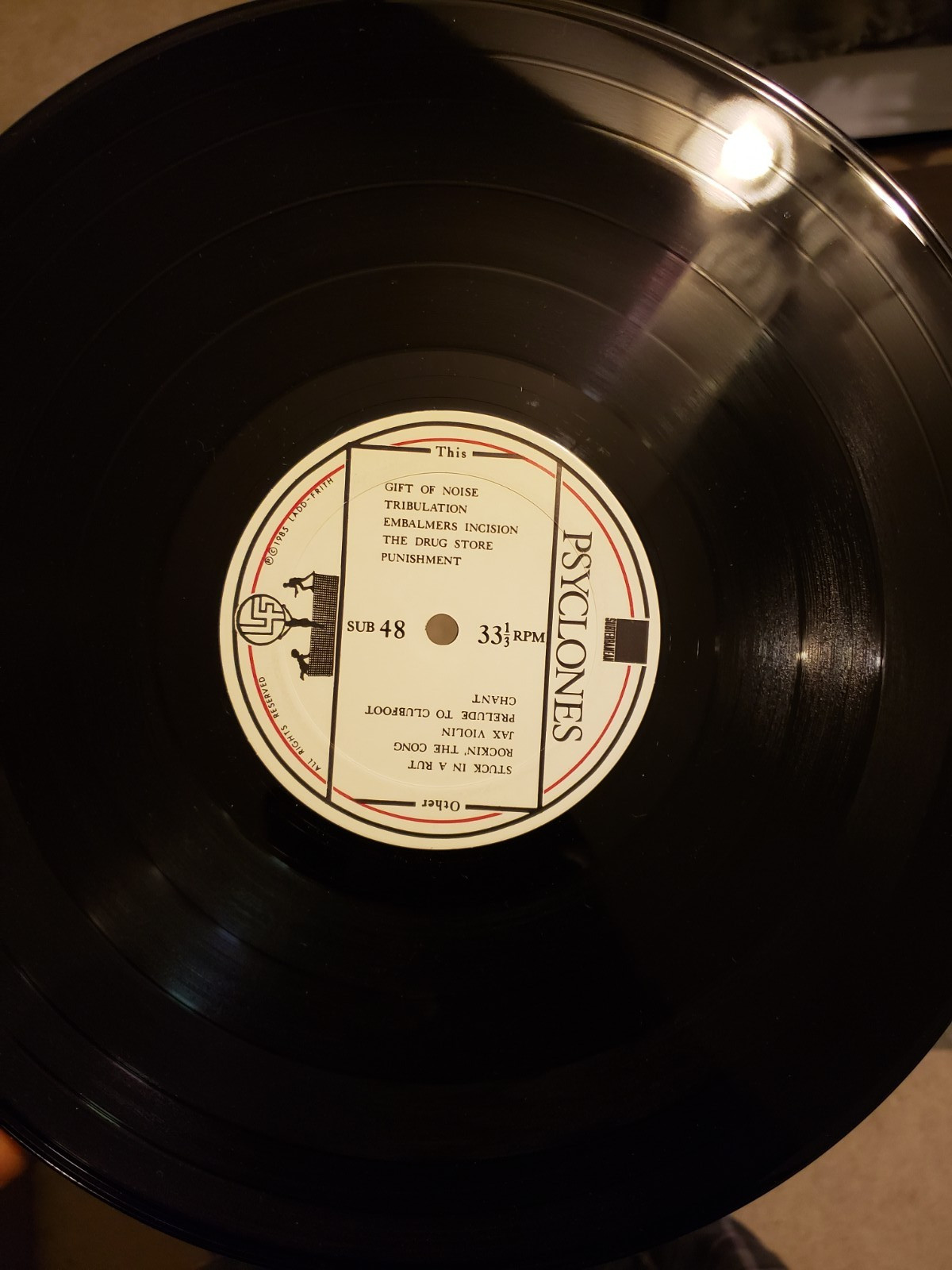 PSYCLONES EXPERIMENTAL ROCK 1985 SUBTERREAN RECORDS EX US PRESSING