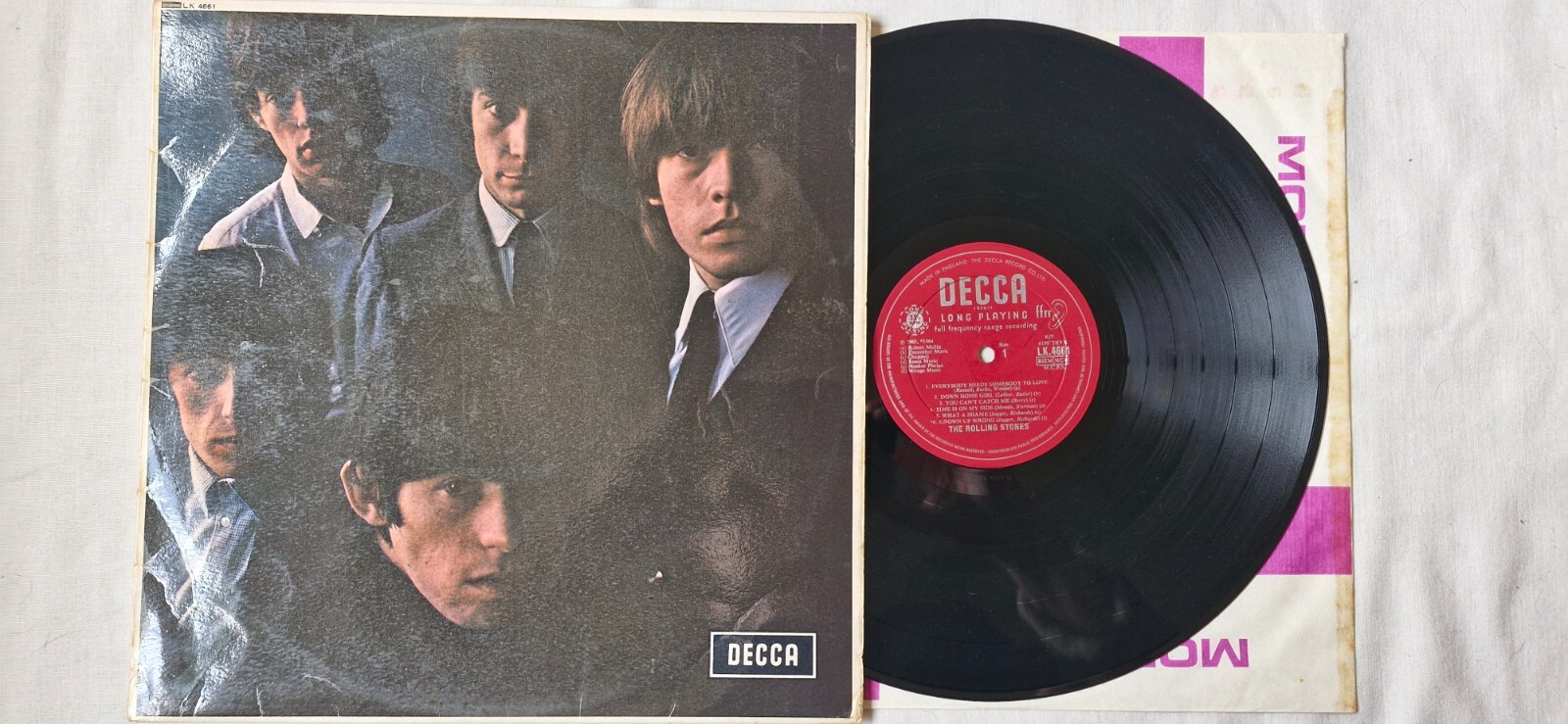 ROLLING STONES – No2 FIRST PRESS 1A/1A BLIND MAN TEXT DECCA MONO LK 4661