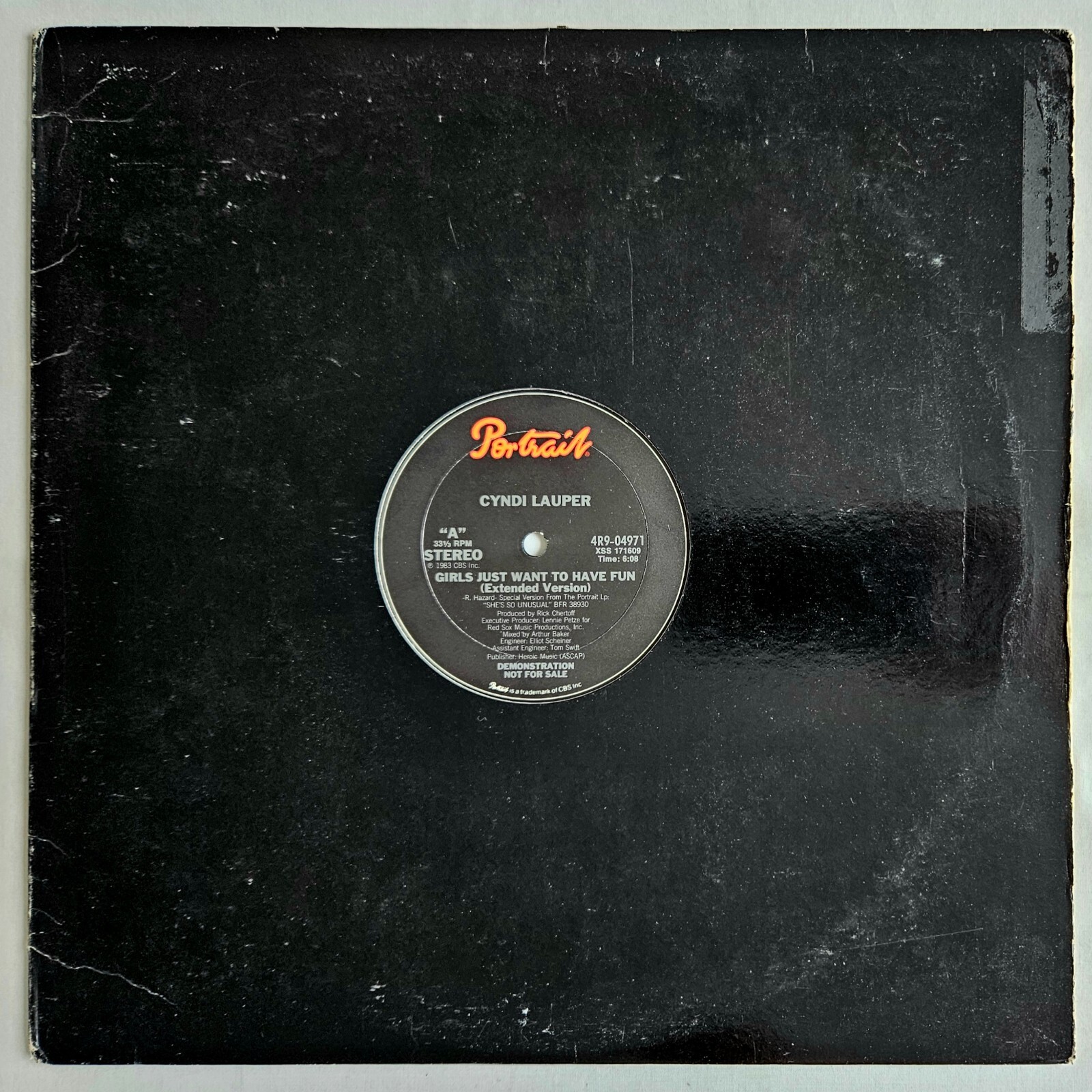 ROCK – CYNDI LAUPER – GIRLS JUST WANT TO HAVE FUN – PORTRAIT RECORDS OG PROMO