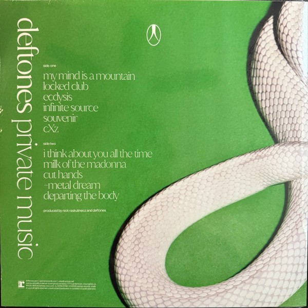 deftones – private music – first edition pressing on Clear Vinyl LP New Sealed