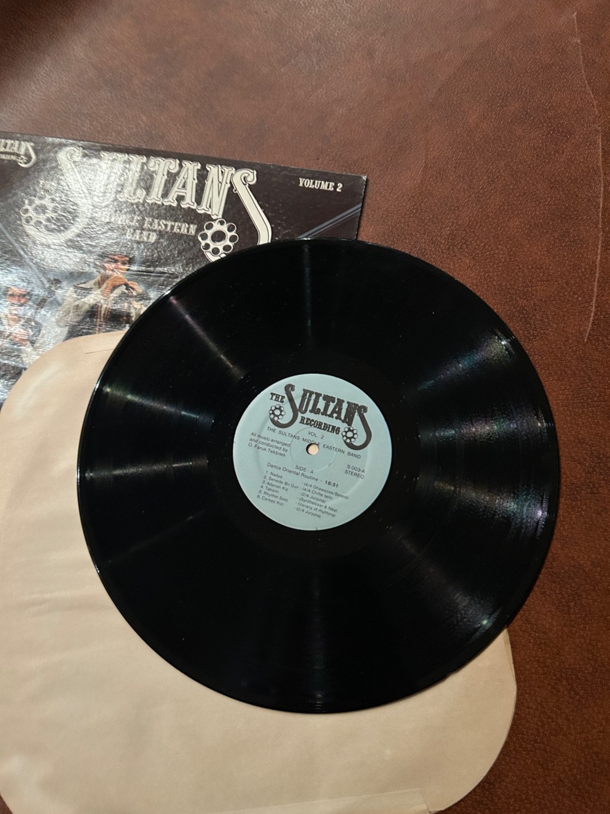 The Sultans Middle Eastern Band-String Wind And PercussionVol 2 S-003 Vinyl 12”
