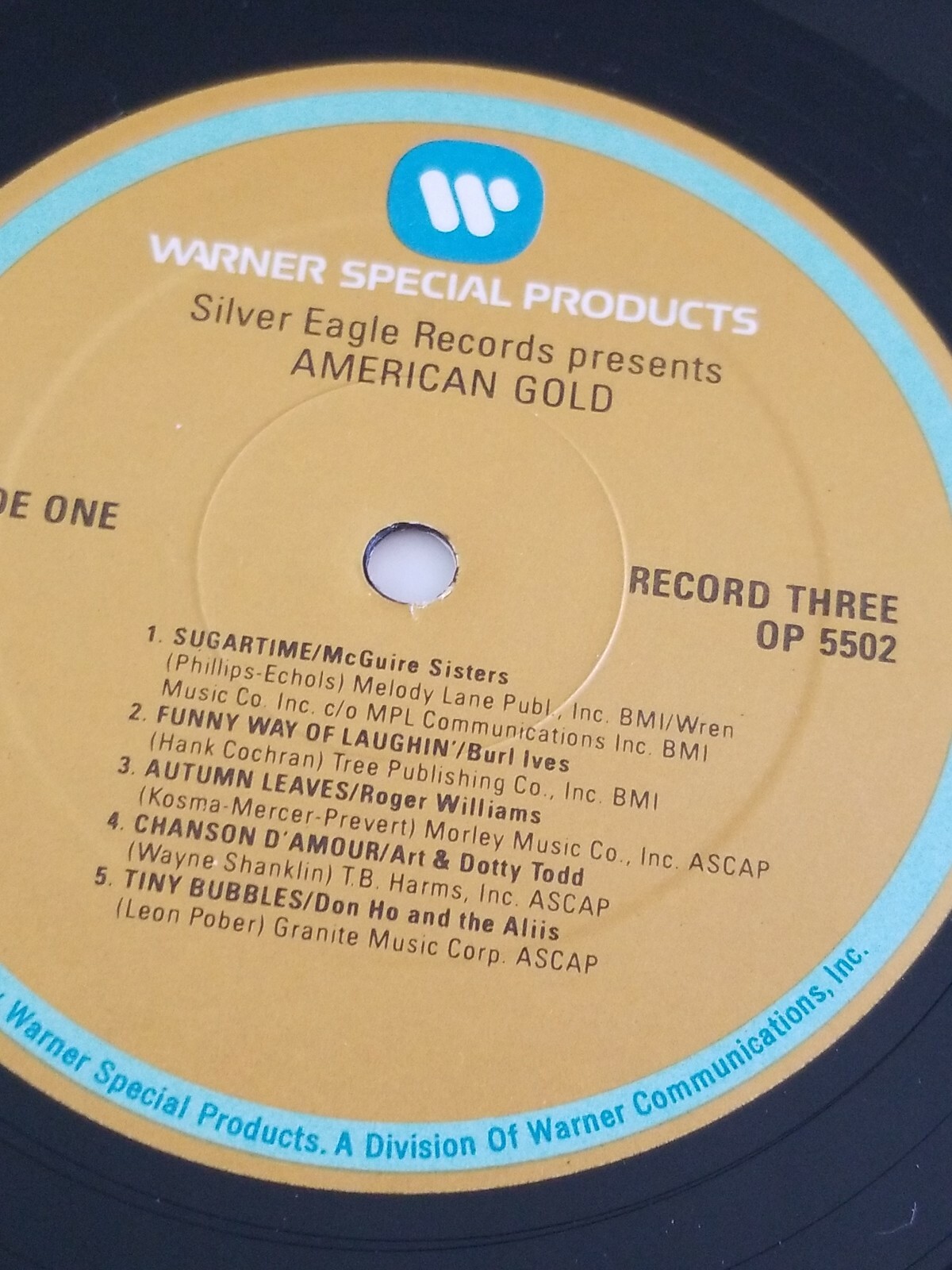 AMERICAN GOLD 52 CERTIFIED SOLID GOLD HITS SET OF 5 LP VINYL EXCELLENT TESTED