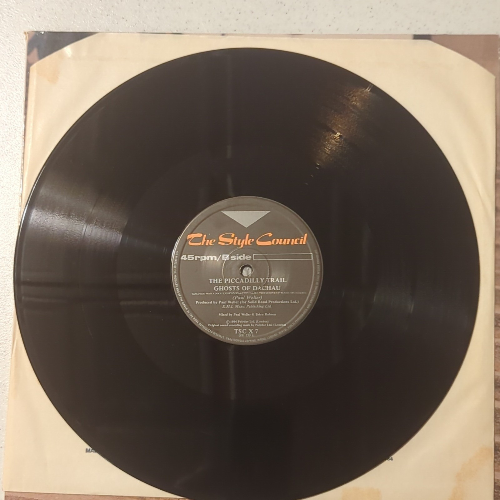 The Style Council Shout! 12″ Black Vinyl Single 45 RPM Polydor TSC X 7 1984 UK