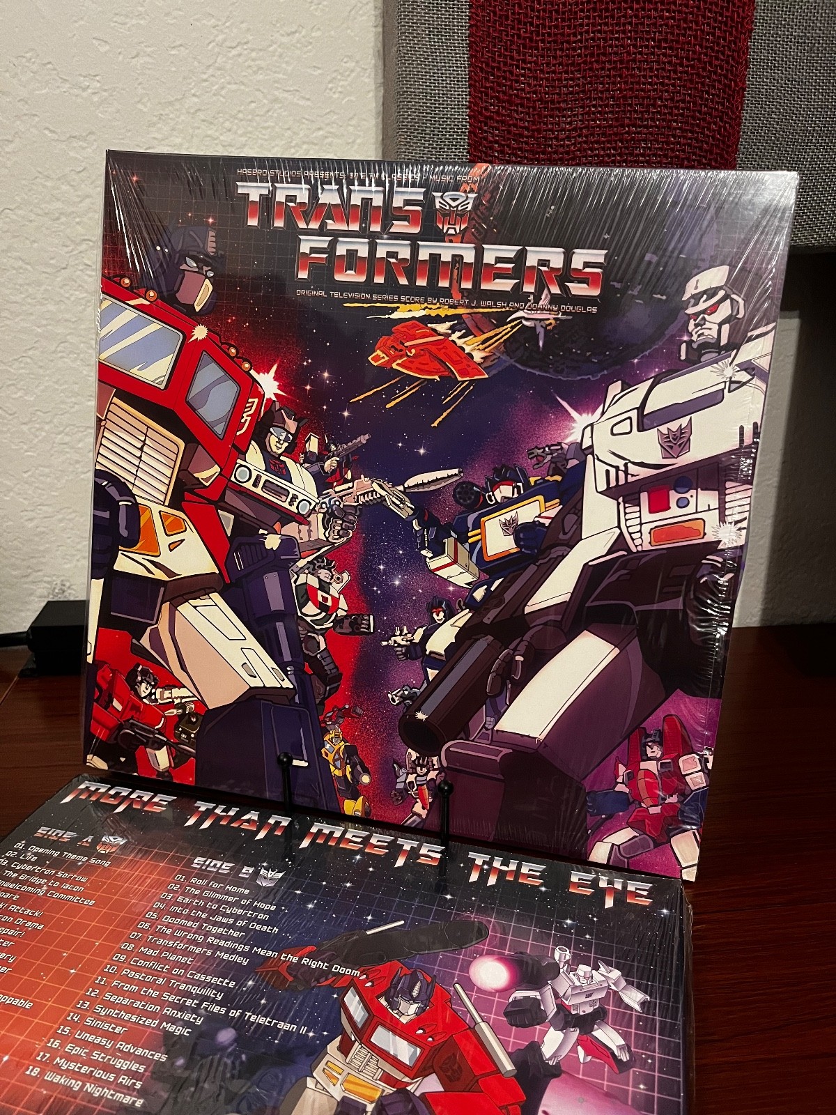 Transformers G1 TV Series Score Vinyl Record Hasbro Red Optimus Prime New