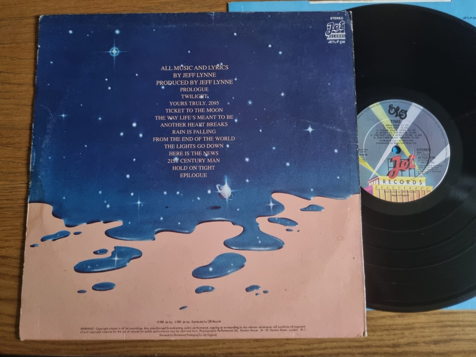 ELO – Time 1981 LP Jet Records – JETLP 236 Pop Rock