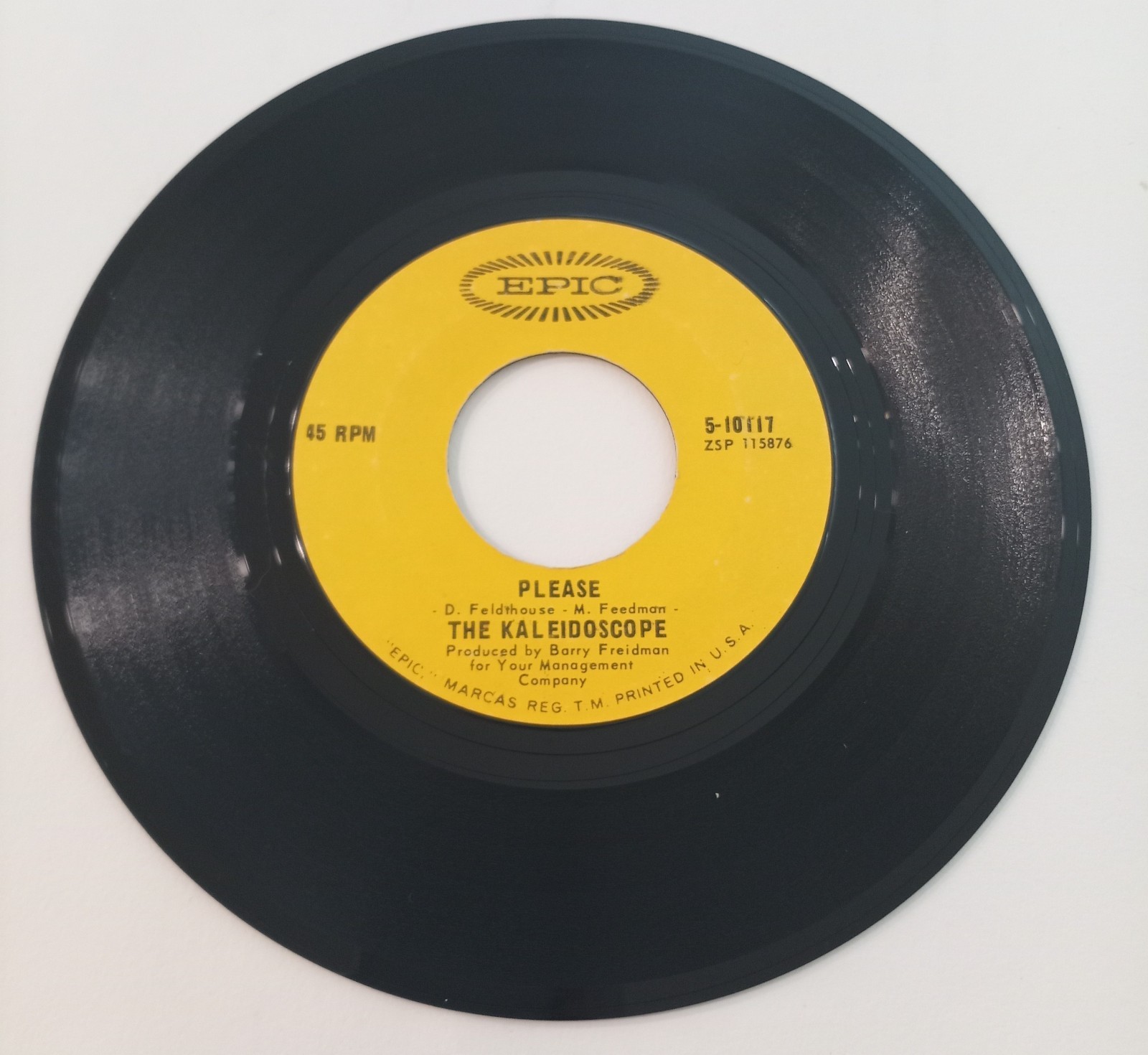 The Kaleidoscope – Please / Elevator Man. 45. Epic. 1966 Psych