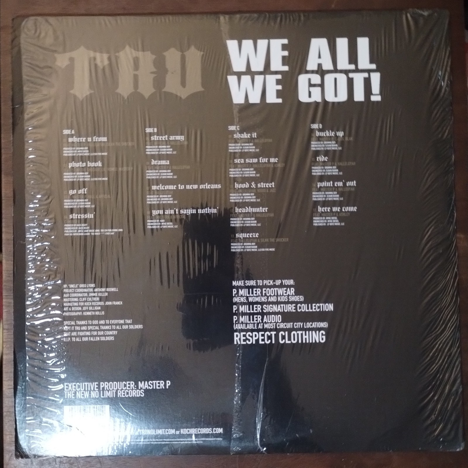 Tru – The Truth – Koch Records – KOC-LP-5790 – Vinyl – 2005 – Hip Hop – Gangsta