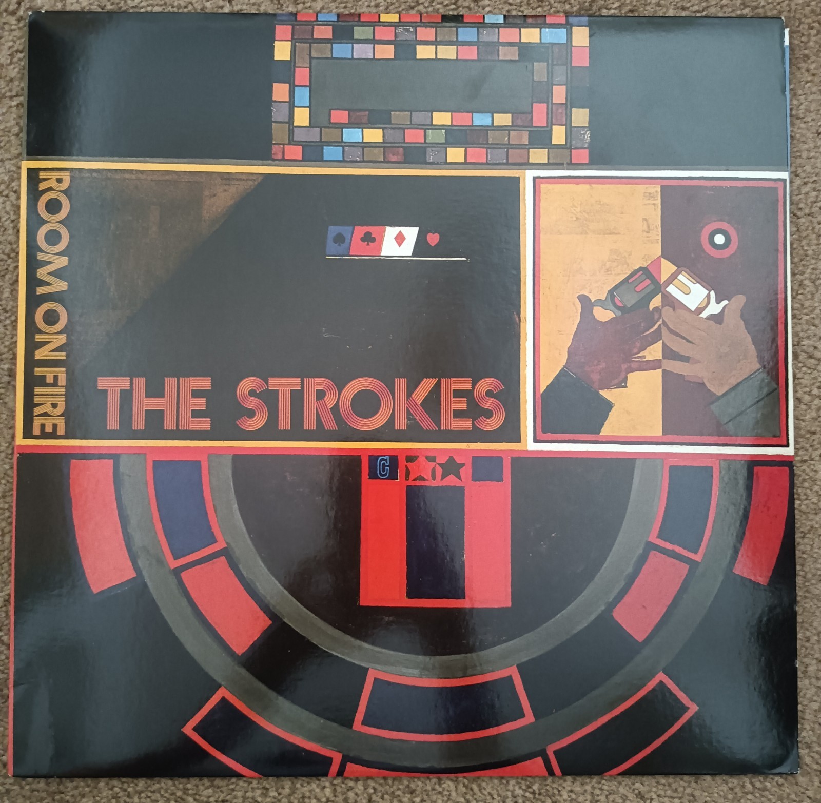 The Strokes Room On Fire Vinyl LP 2003 First Press RCA 82876-55497-1 Glossy VG