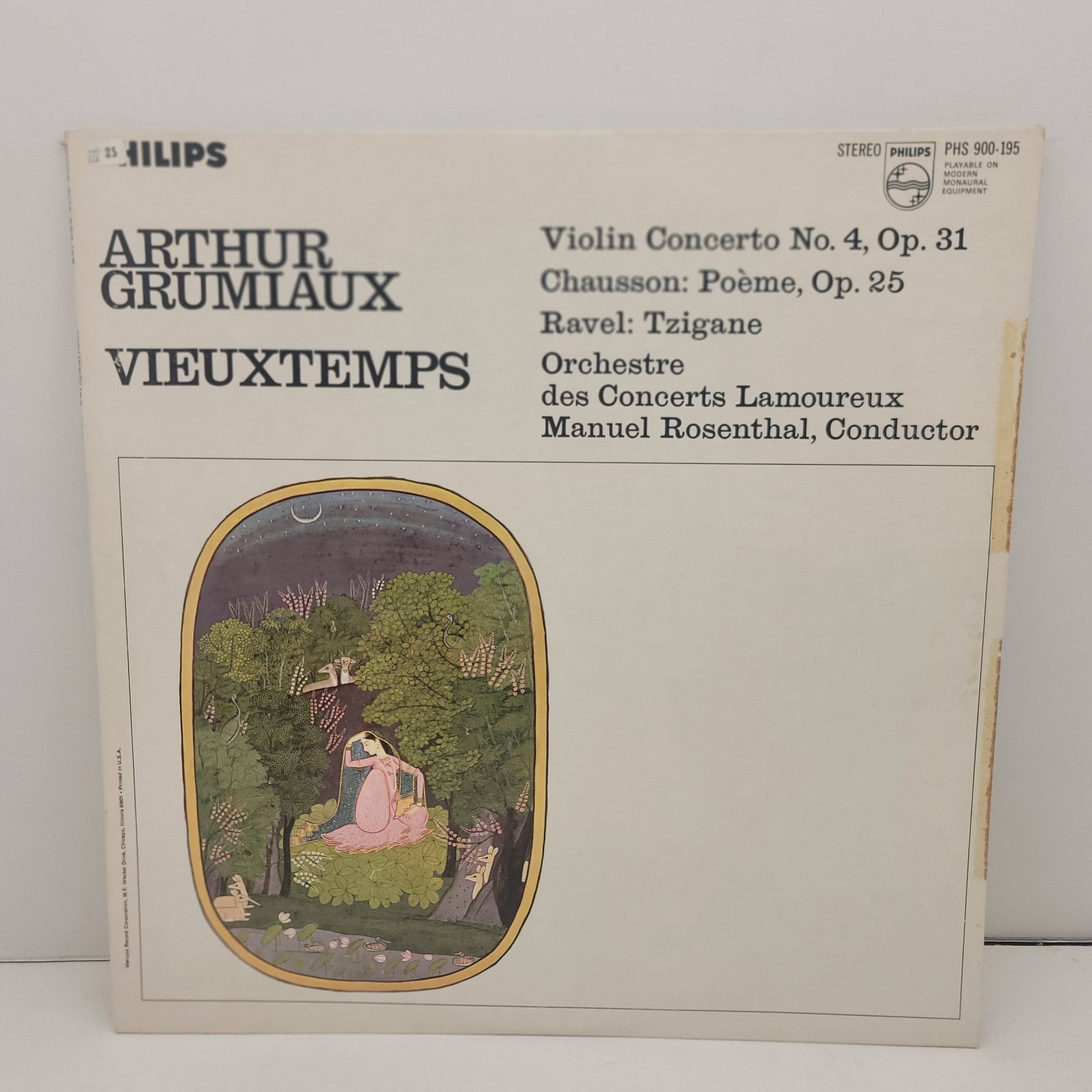 Arthur Grumiaux – Vieuxtemps Chausson Ravel – Philips – (PHS 900-195) – VINYL/LP