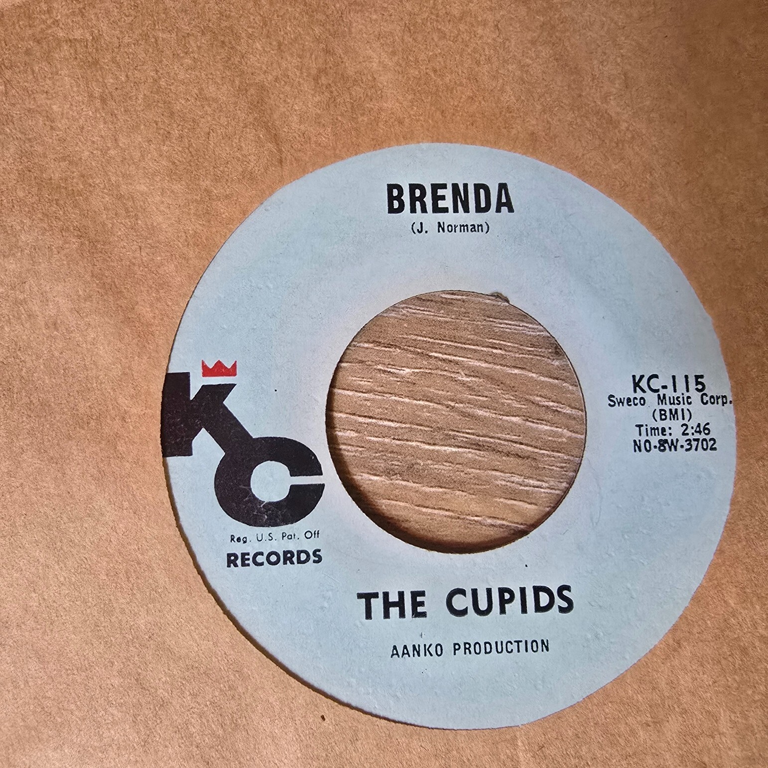 The Cupids – Brenda / For You -45 rpm doo wop