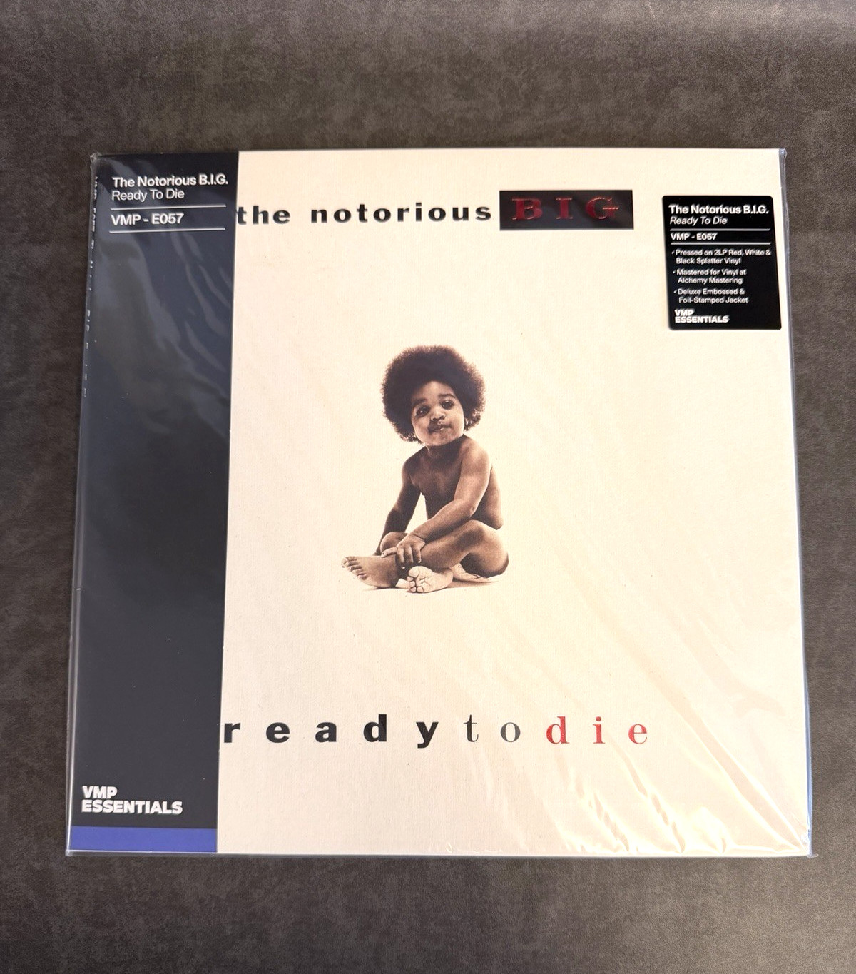 Notorious B.I.G. Ready To Die 2LP Limited Red White Black Spatter Vinyl VMP NEW