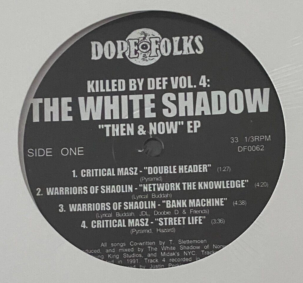 WHITE SHADOW Killed By Def 4 12″ RAS KASS SEALED Dope Folks Hip Hop Underground
