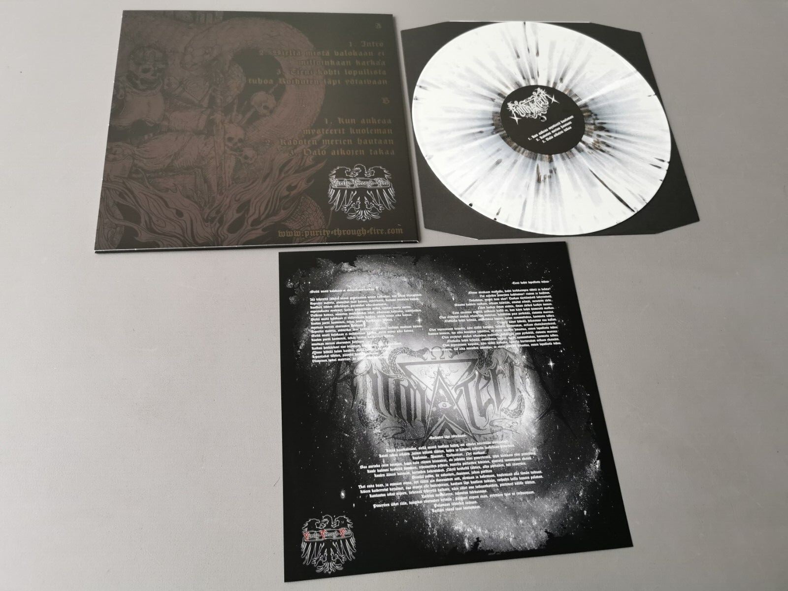 ANTIMATERIA lim 100 splatter Vinyl LP Valo Aikojen Takaa (2017)