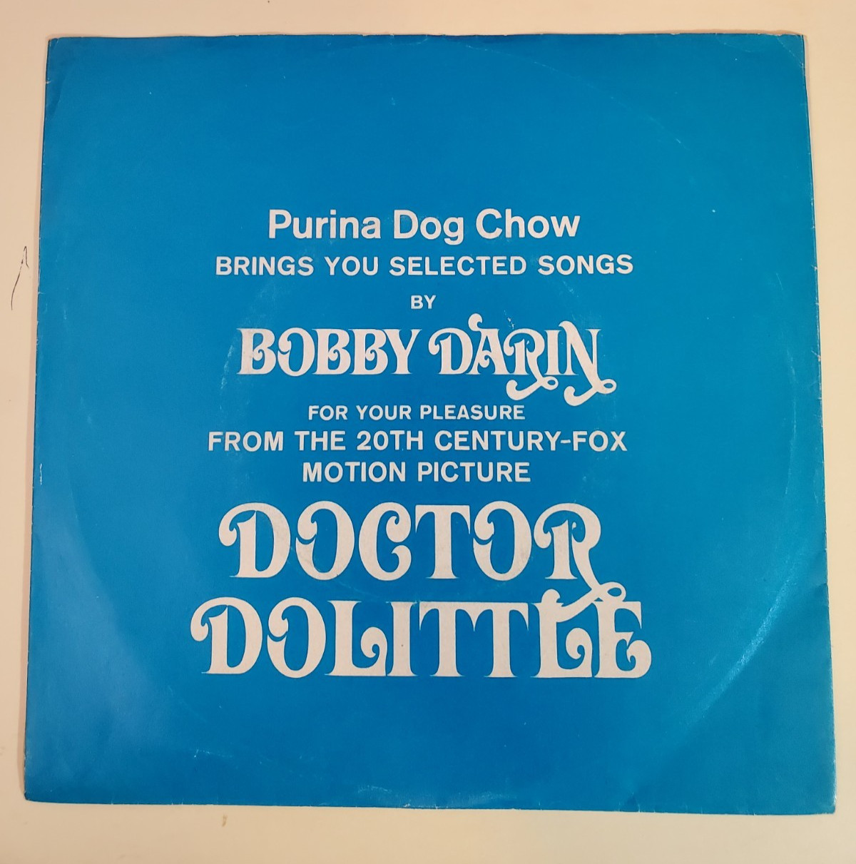 Bobby Darin DOCTOR DOLITTLE (POP 45/PS) #610 PLAYS VG++ NO NOISE!