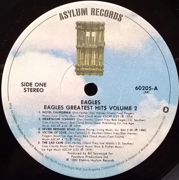 Eagles – Eagles Greatest Hits Volume 2 (LP) (VG+)