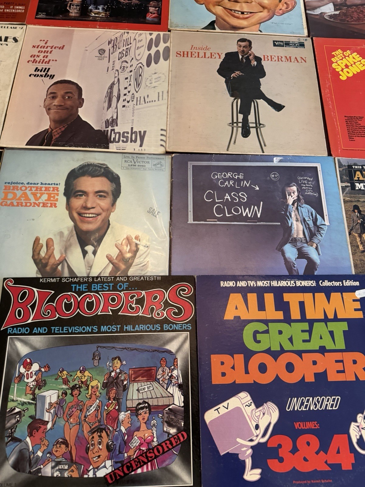 20 Comedy LP Vinyl Record Lot George Carlin Smothers Brothers Bob & Doug More