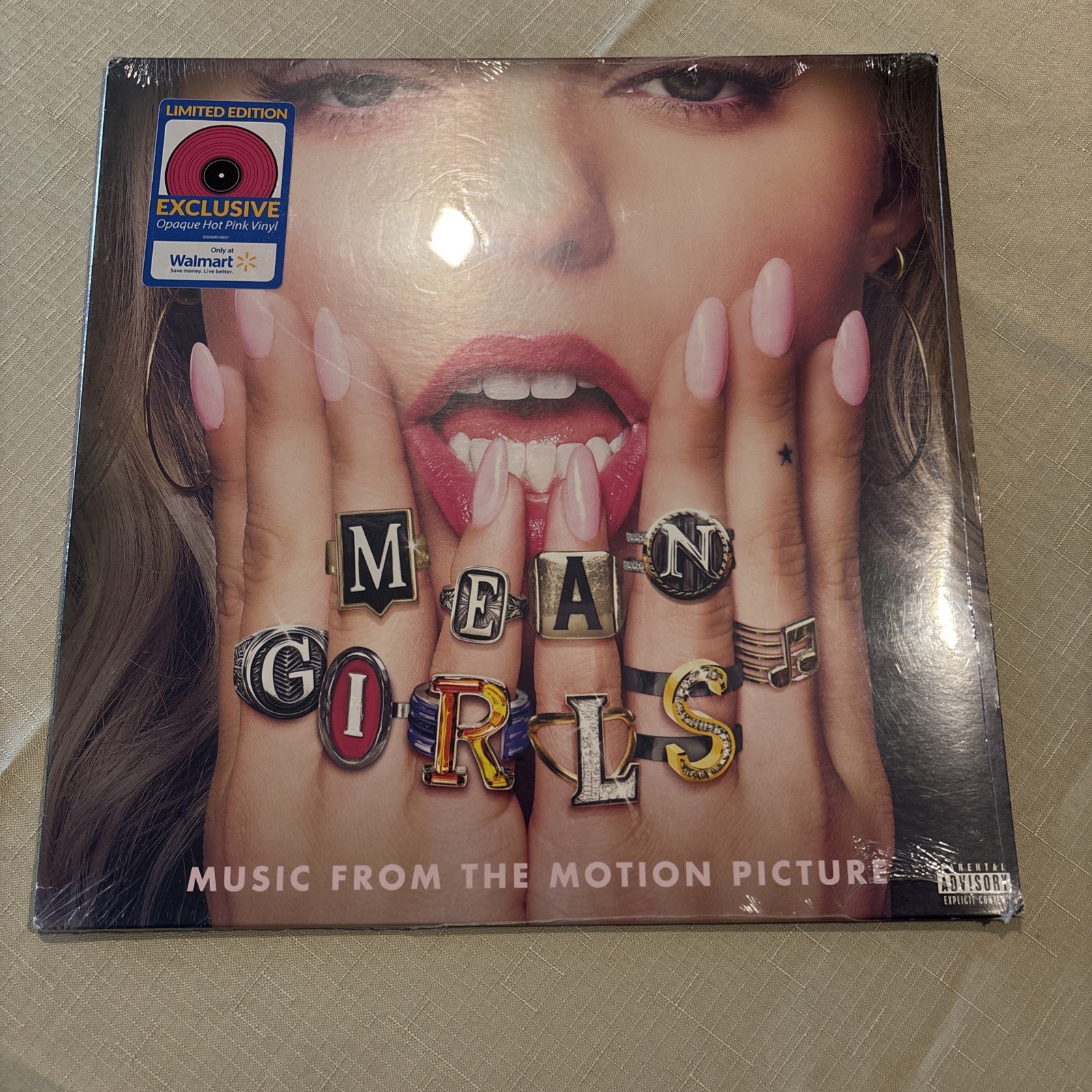 Mean Girls Soundtrack LP 2024 Hot Pink Vinyl Sealed Imperfect Sleeve