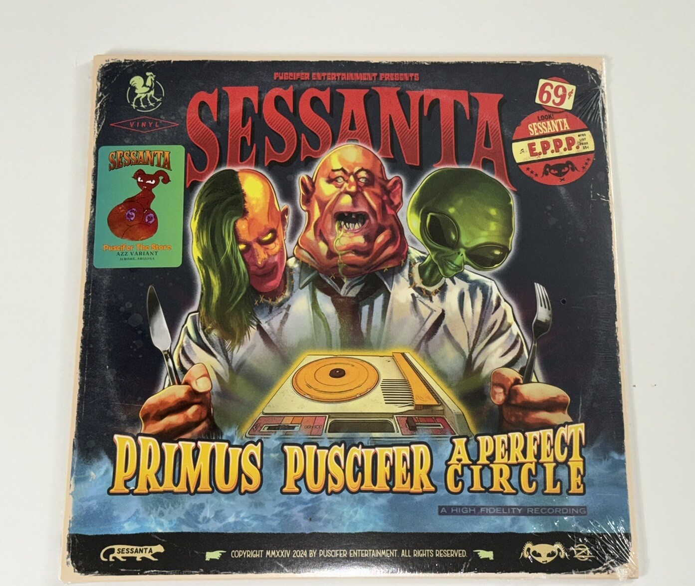 Sessanta EPPP Vinyl Record AZZ Variant #d X/400 Puscifer Primus A Perfect Circle