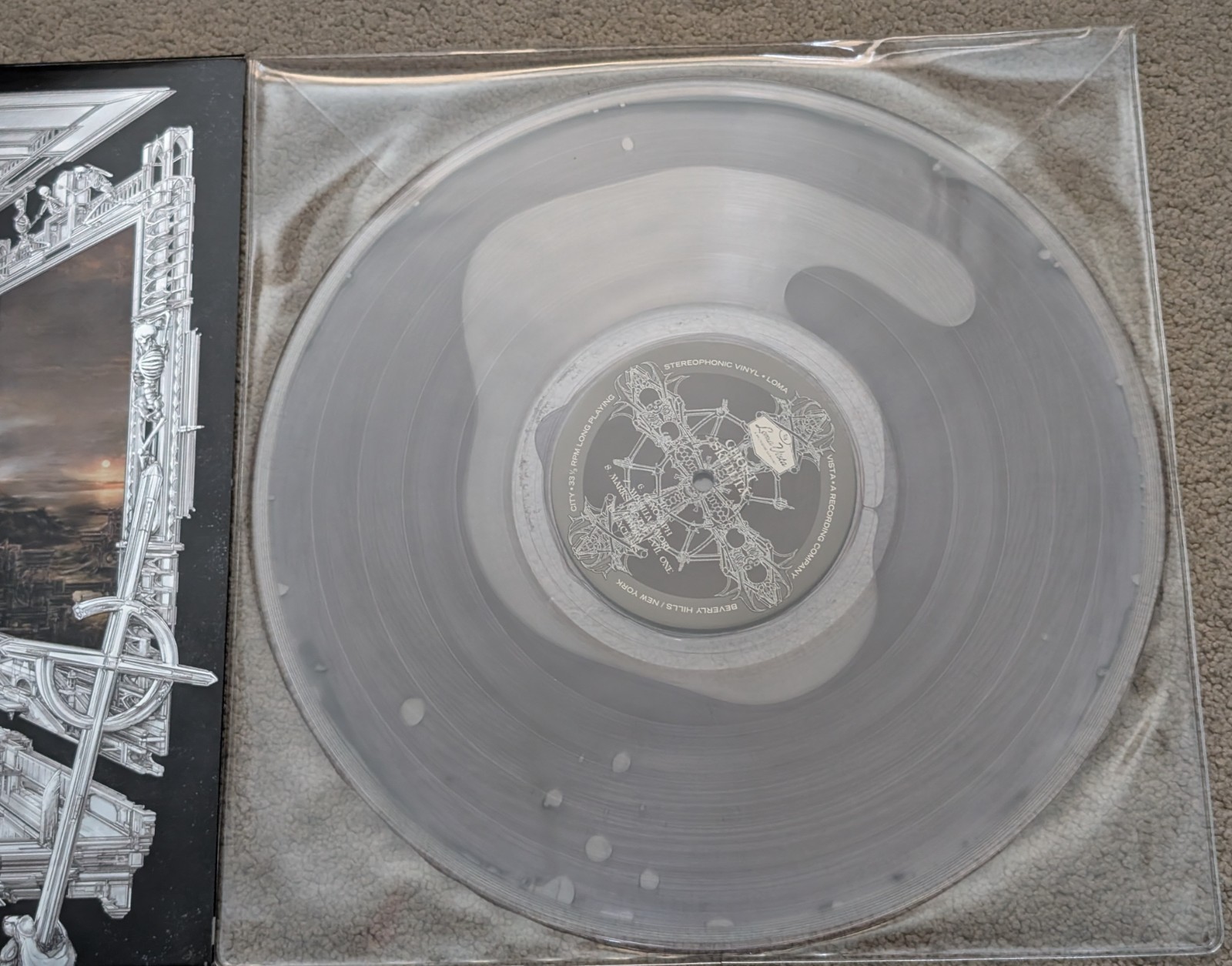 GHOST – SKELETA – Oxidized Metallic Silver LIQUID FILLED VINYL LP – New