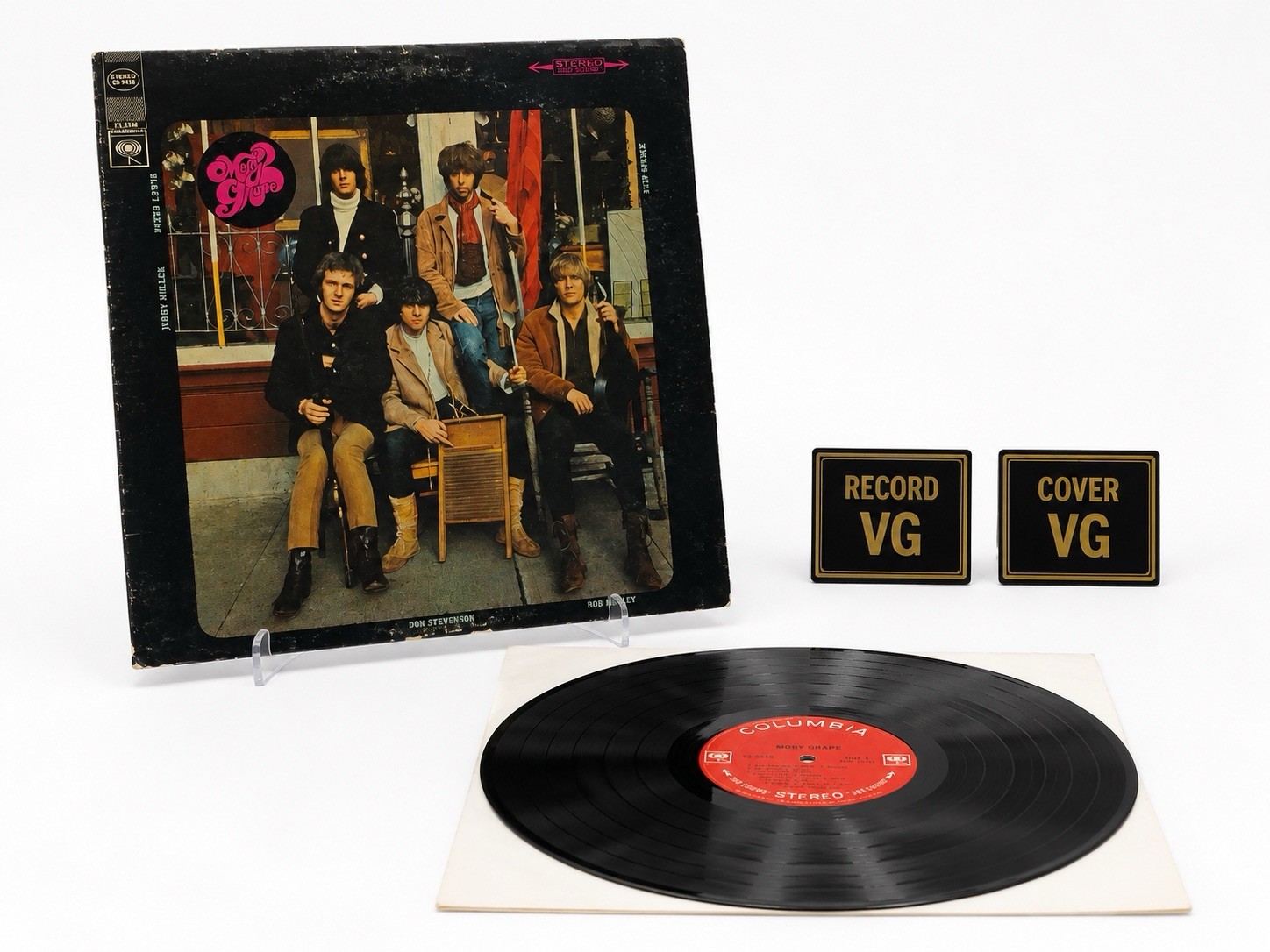 Moby Grape Self Titled LP 1967 Columbia Stereo Original Two Eye Finger Cover VG
