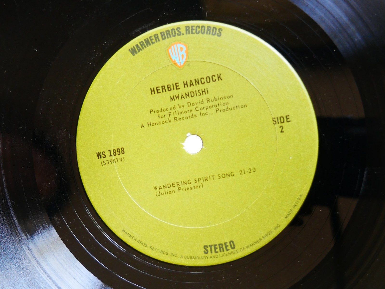 HERBIE HANCOCK Mwandishi LP WARNER BROS WS 1898 US 1971 JAZZ Buster Williams