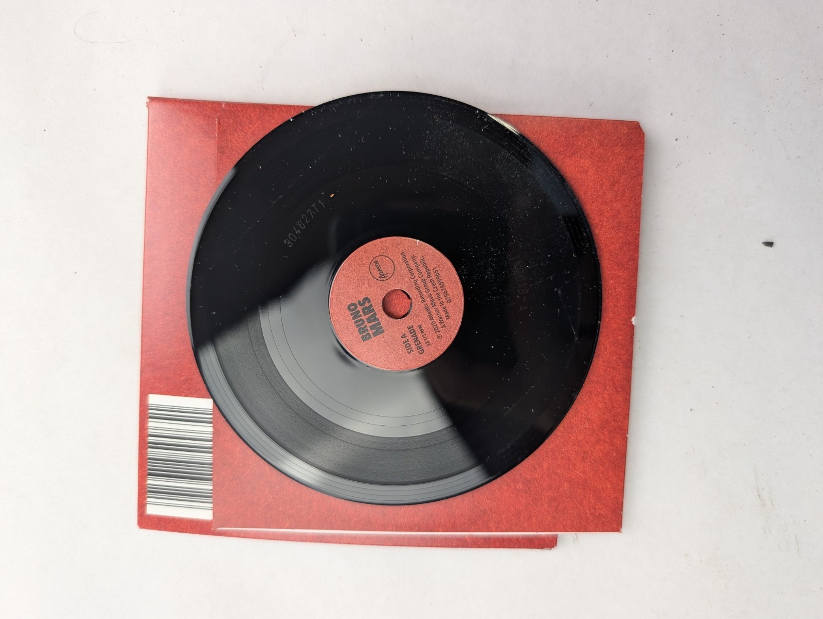 Bruno Mars Tiny Vinyl 4-inch record Grenade, Talking to the Moon 2025