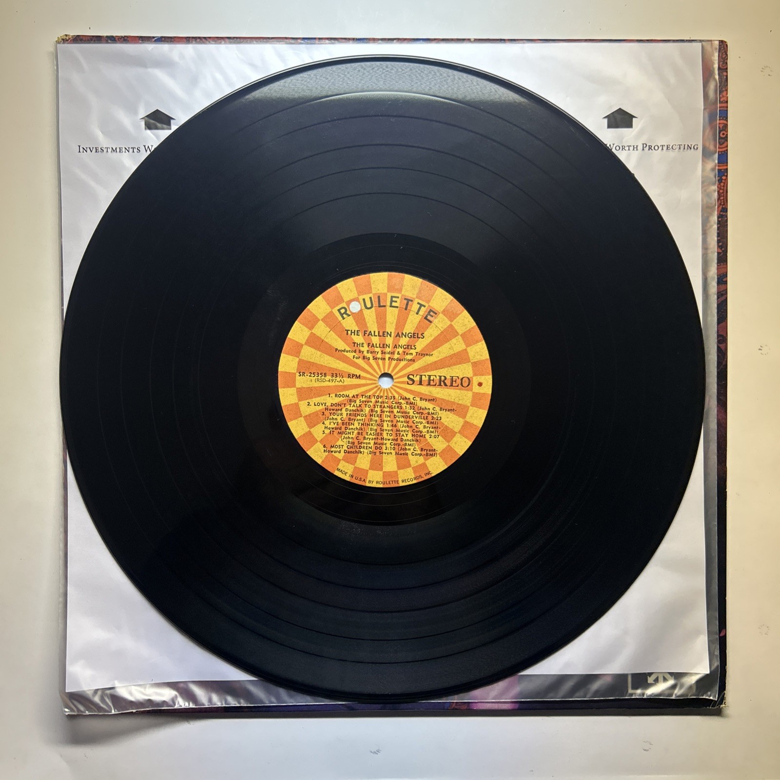 The Fallen Angels Vinyl LP 1967 US Stereo SR 25358 EX/VG+