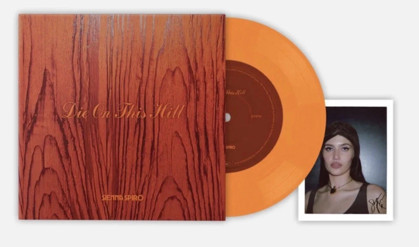 Sienna Spiro Die On This Hill SIGNED Orange Vinyl taylor swift adele lady gaga